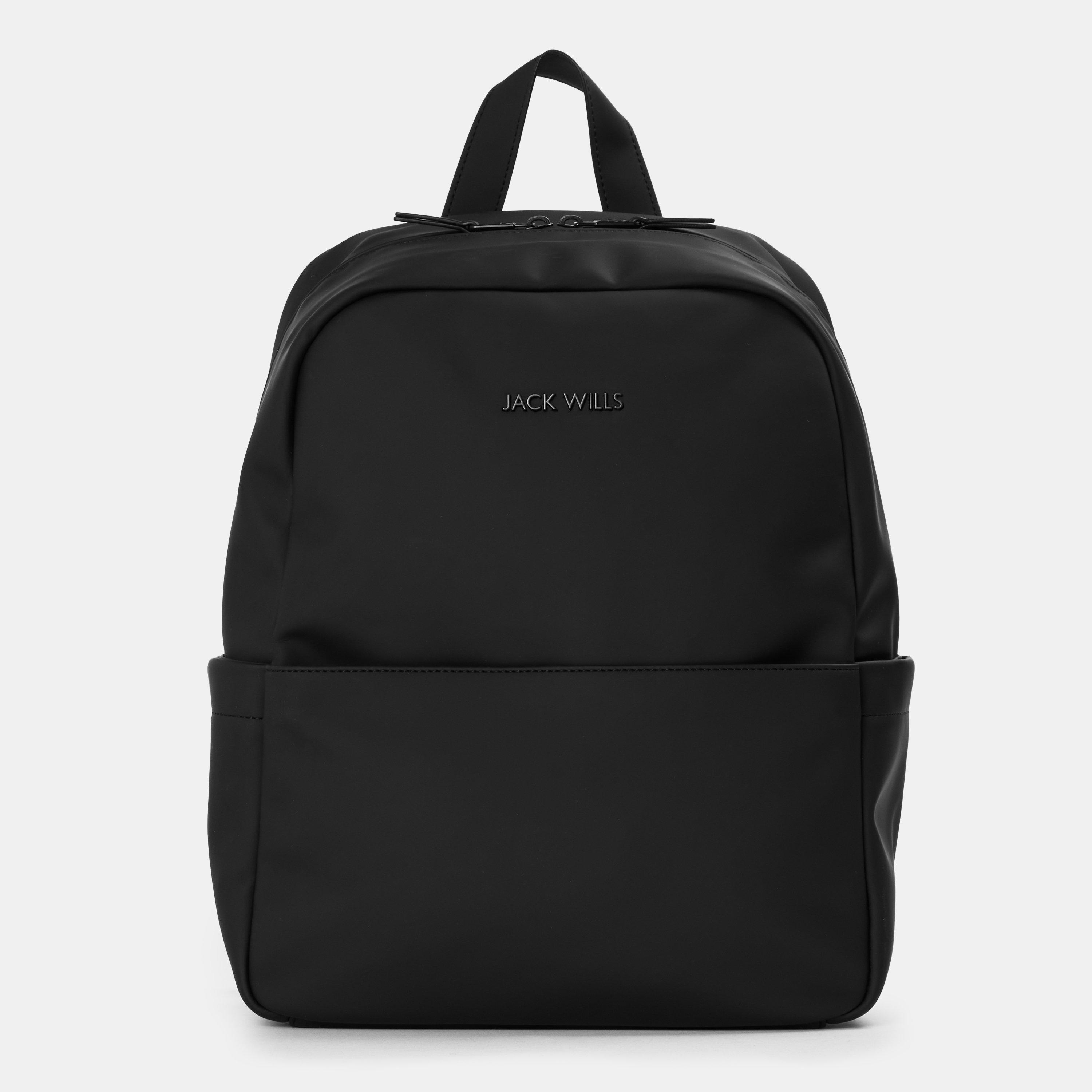 Jack Wills  Coated Backpack - Black
