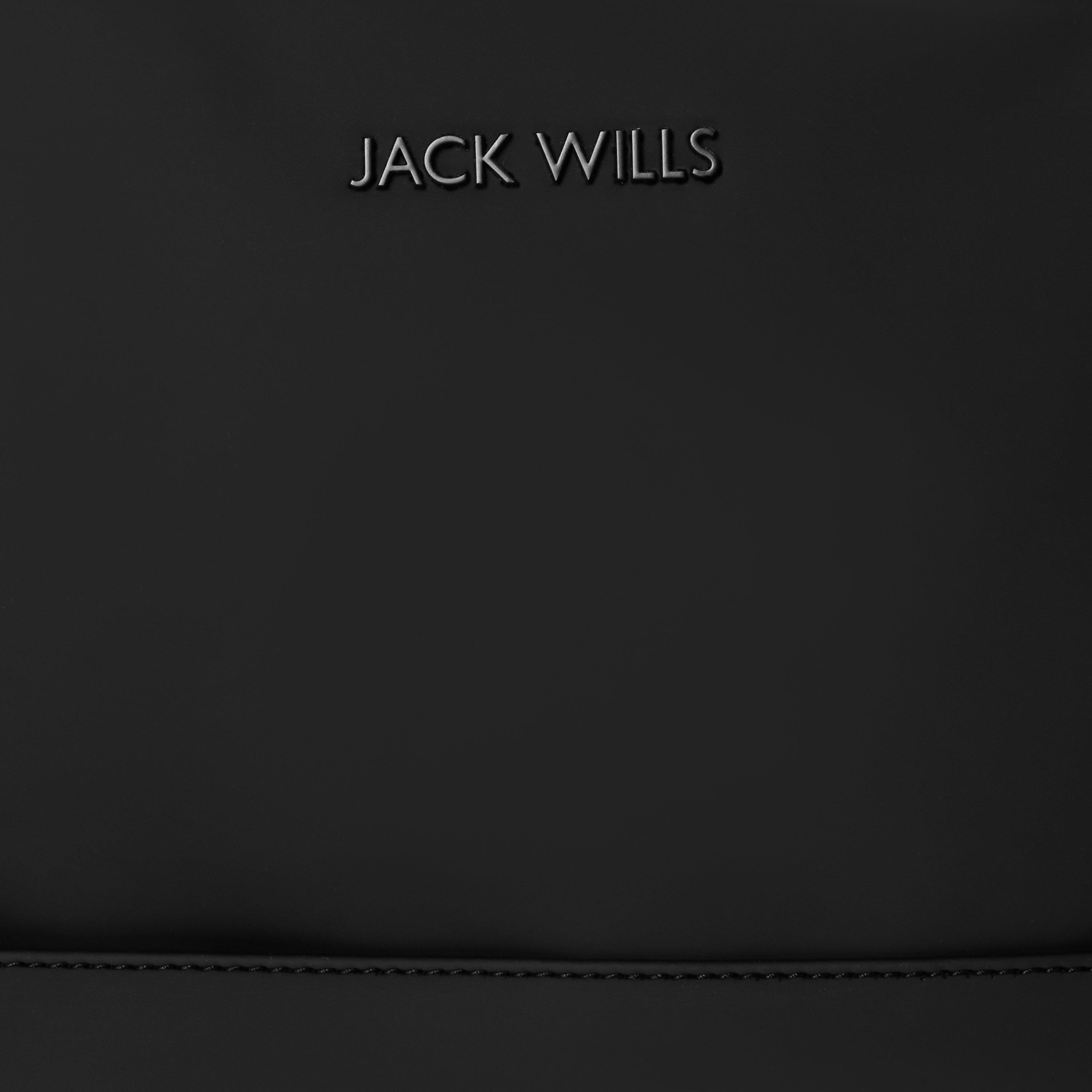 Black - Jack Wills - Coated Backpack - 3