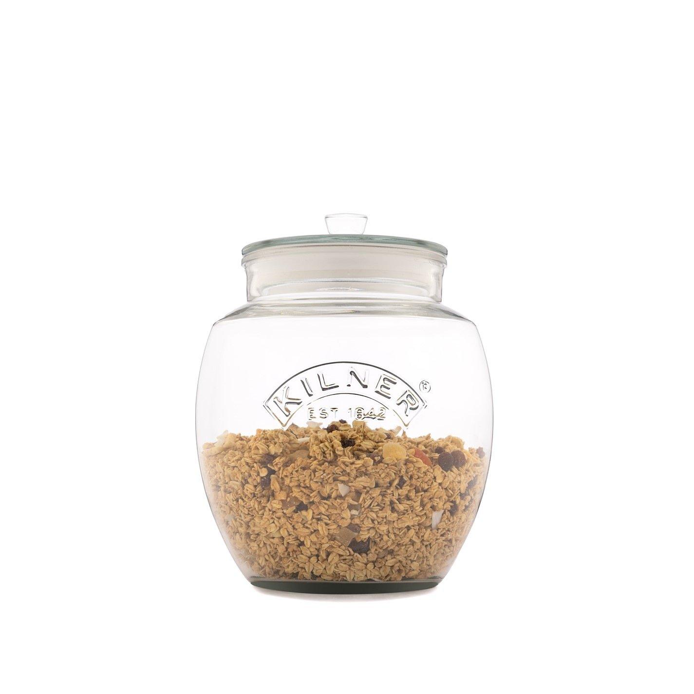 Clear - Kilner - 0.85l Universal Push Top Jars x3 - 2