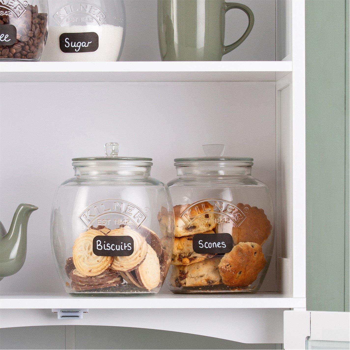 Clear - Kilner - 0.85l Universal Push Top Jars x3 - 3