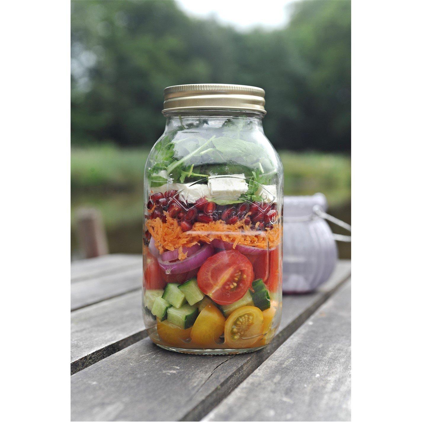 Clear - Kilner - 1 Litre Preserve Jars x6 - 2
