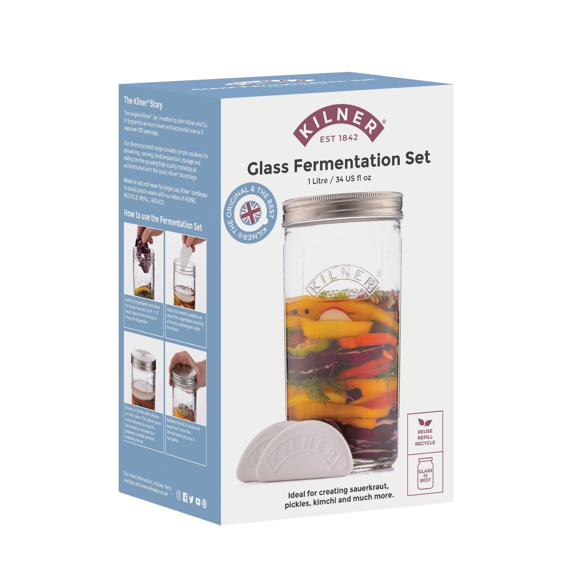 Clear - Kilner - 1l Fermentation Set - 3