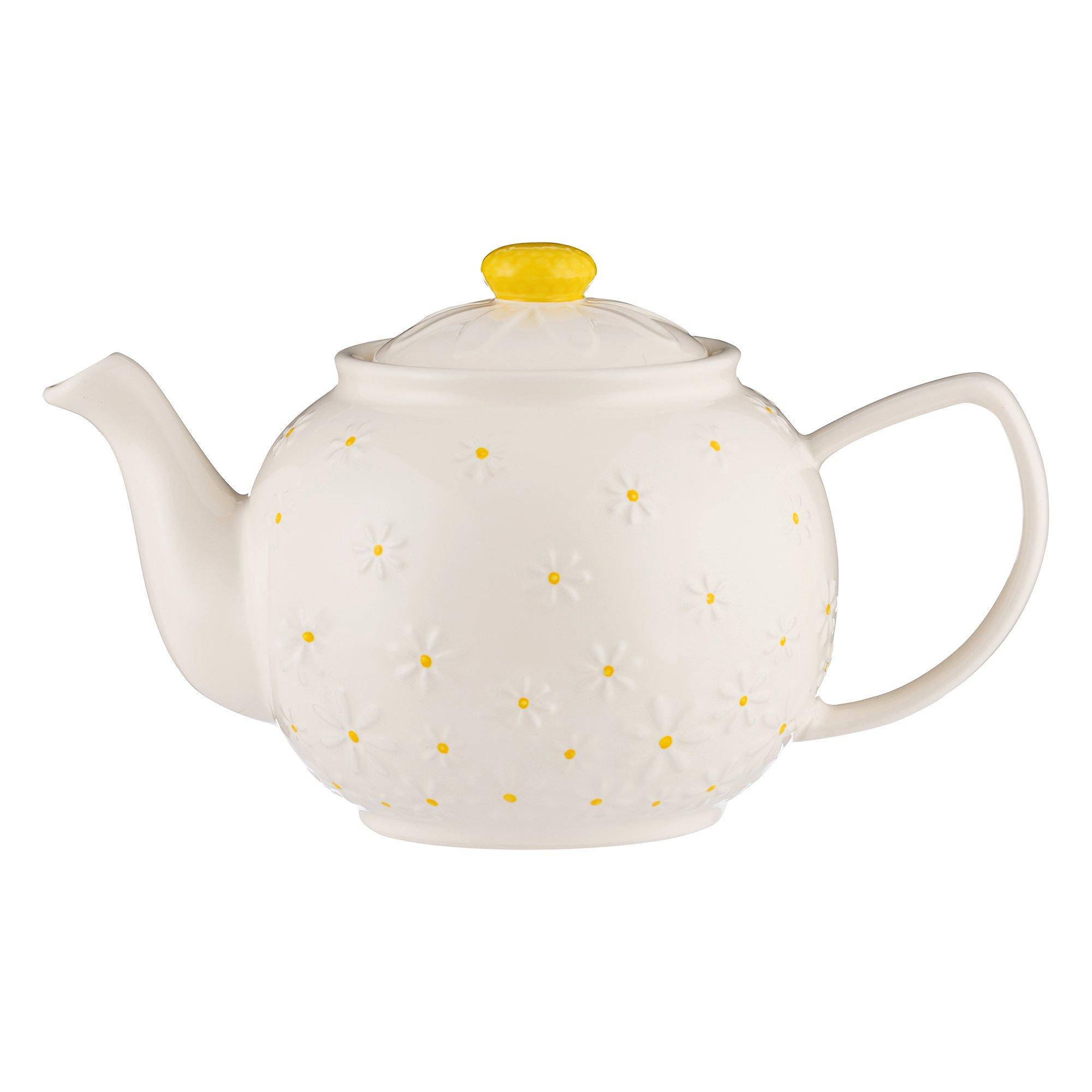 White - Price and Kensington - Daisy 6 Cup Teapot - 2