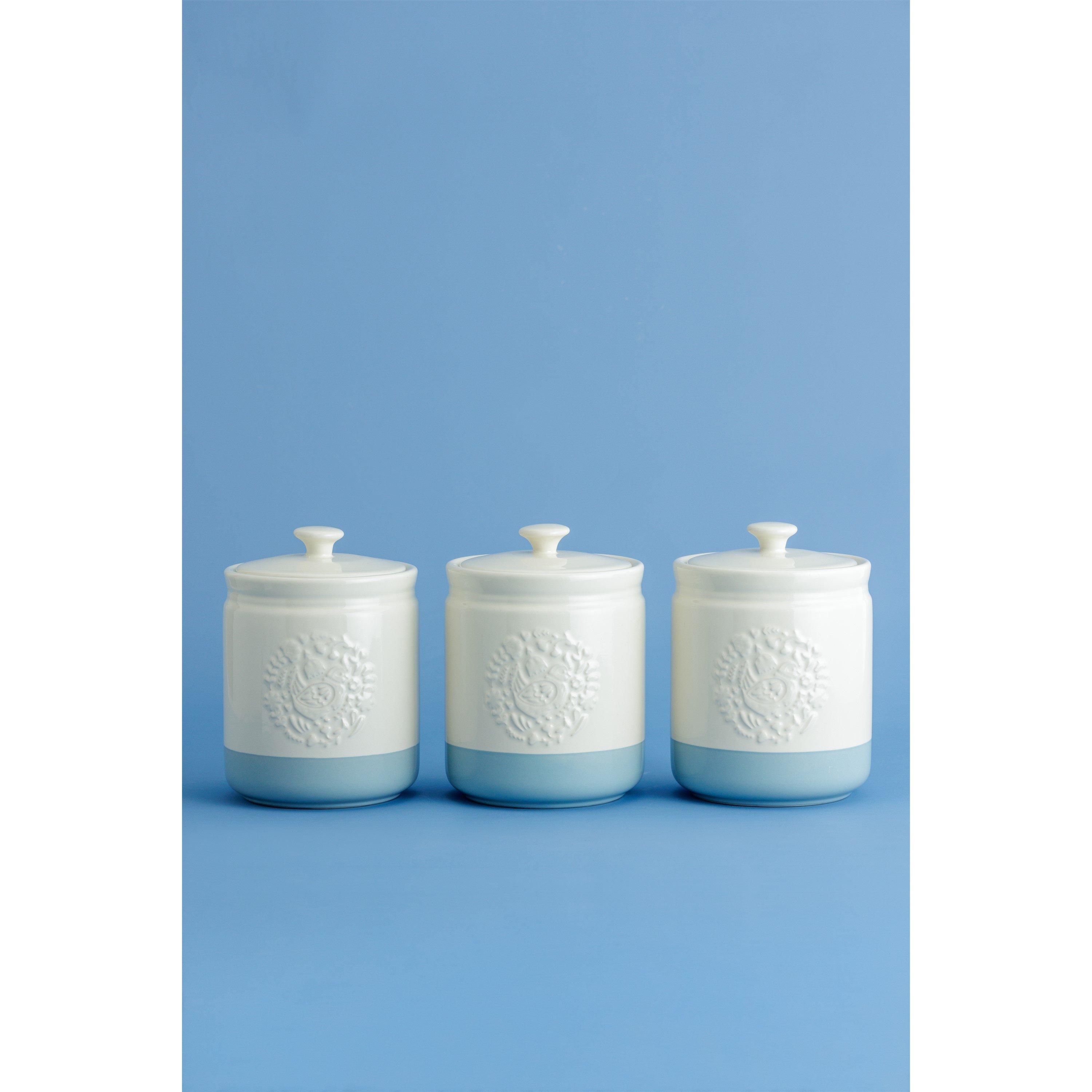 Mason Cash  Home To Roost Set Of 3 Storage Jars - Cream - 1l