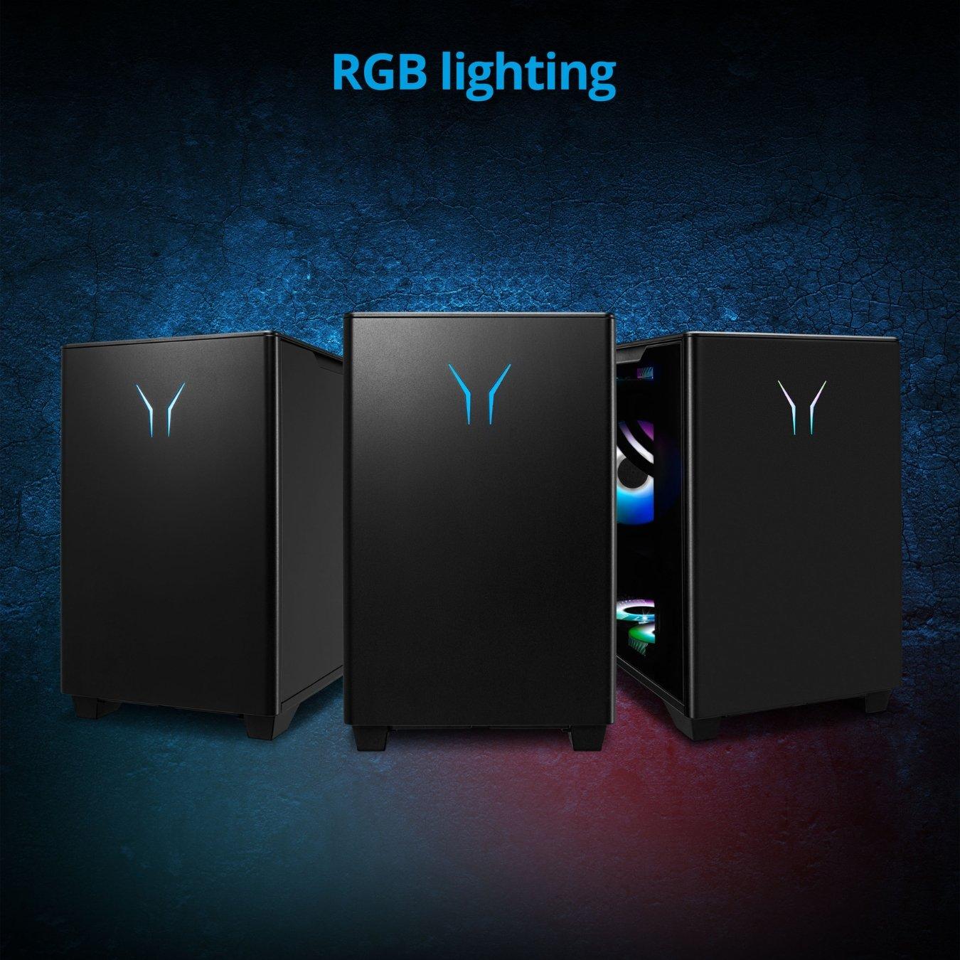 Black - Medion - Medion Erazer Bandit P20 RTX 5060Ti Gaming PC - Intel Core Ultra 7 265F 32GB 1TB SSD - Black - 8