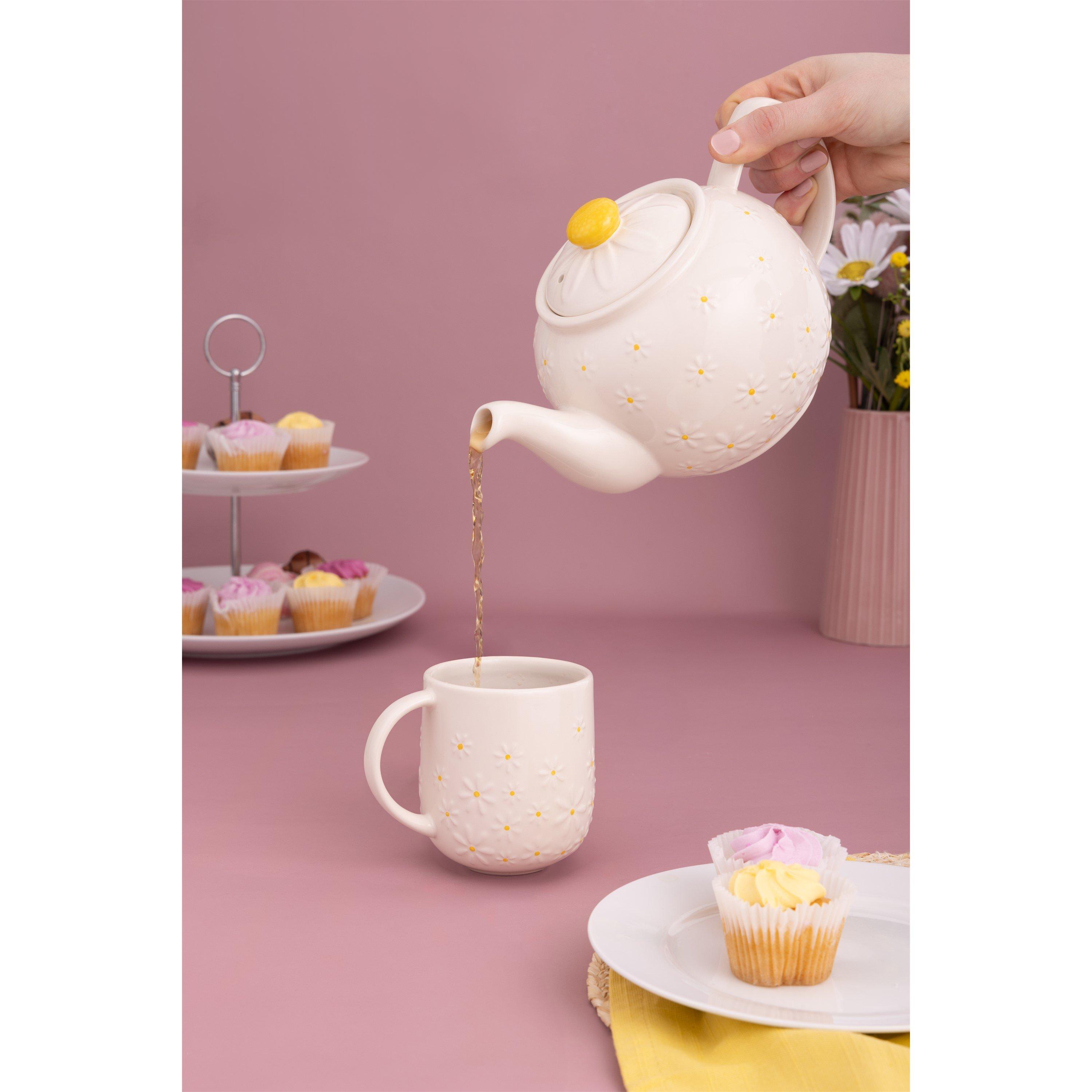 Price And Kensington  Set Of 4 Daisy Mugs 360Ml - White - 1