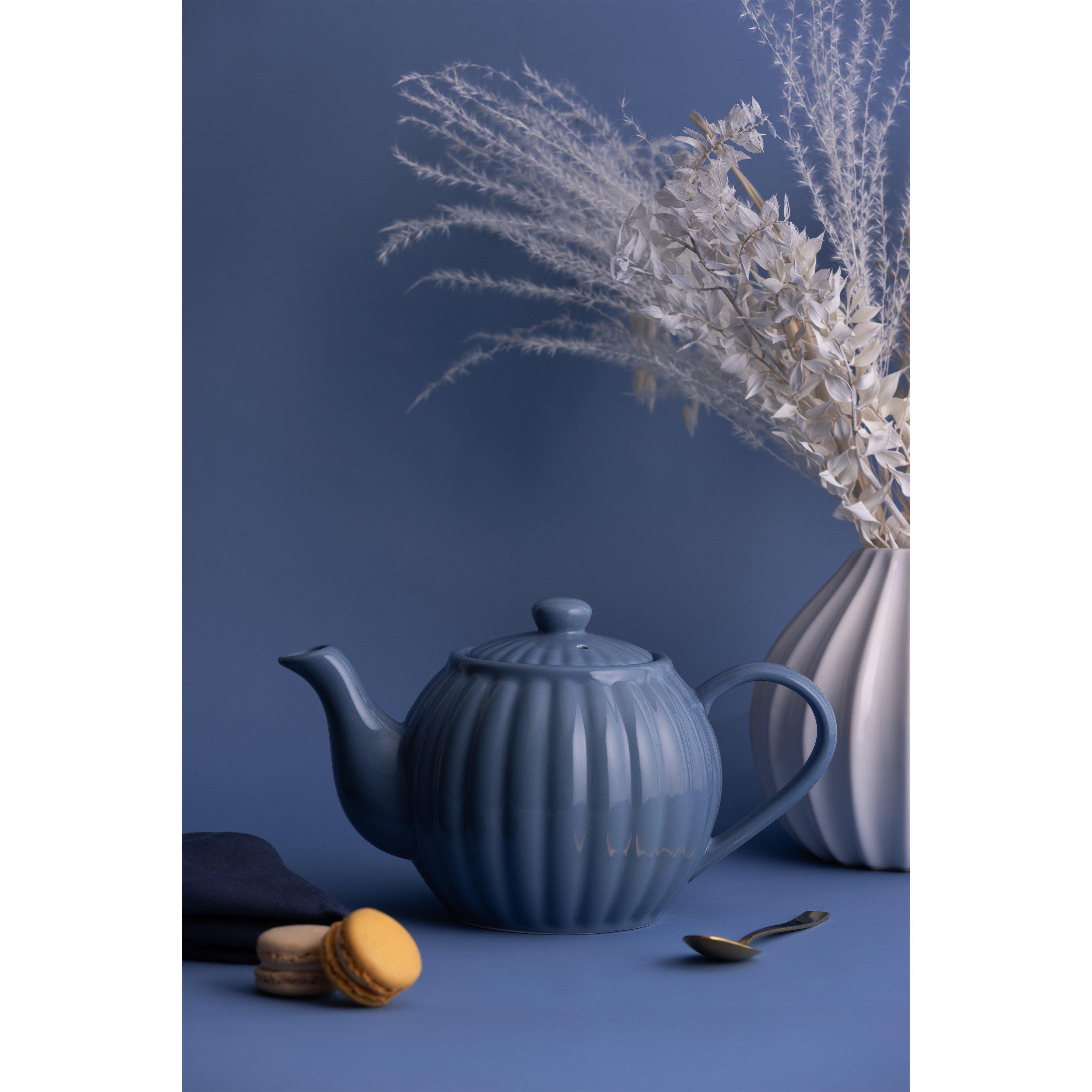 Blue - Price and Kensington - Luxe 6 Cup Teapot Bluebell - 1