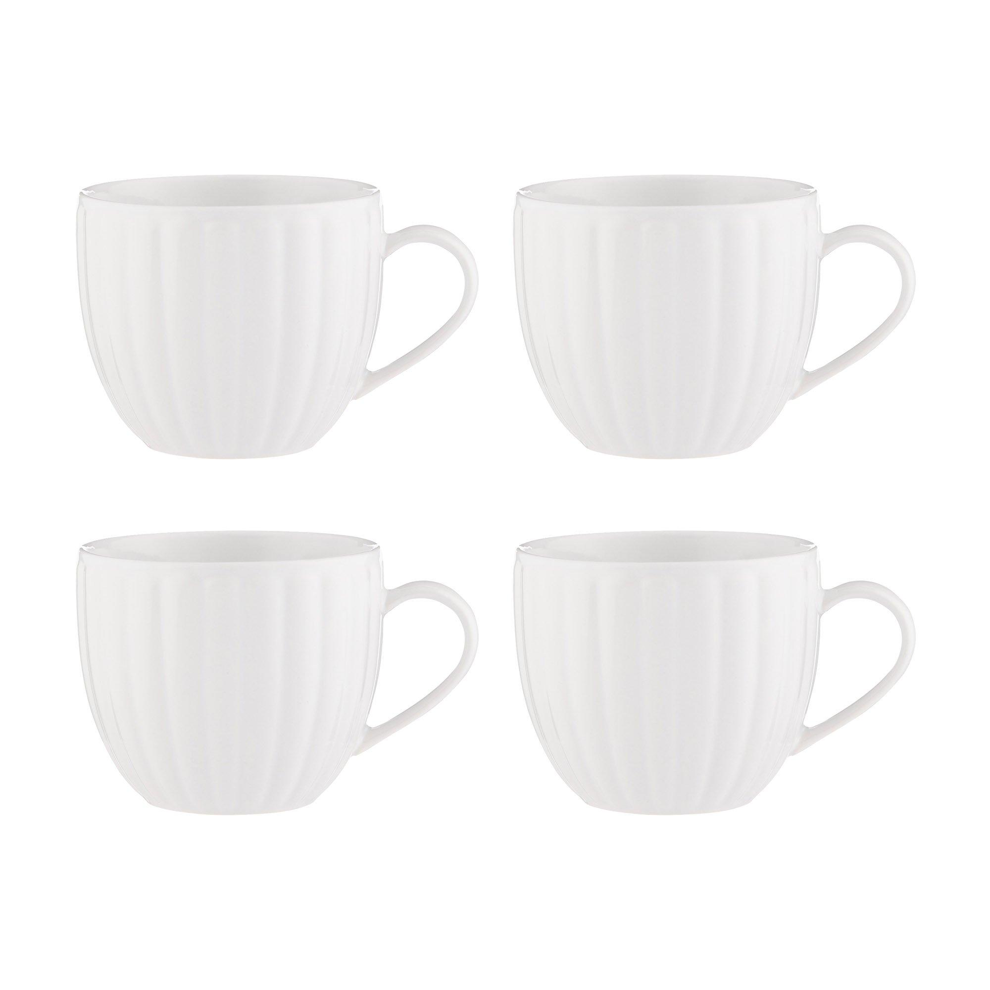 White - Price and Kensington - Luxe Set of 4 Oversized Mugs White - 2
