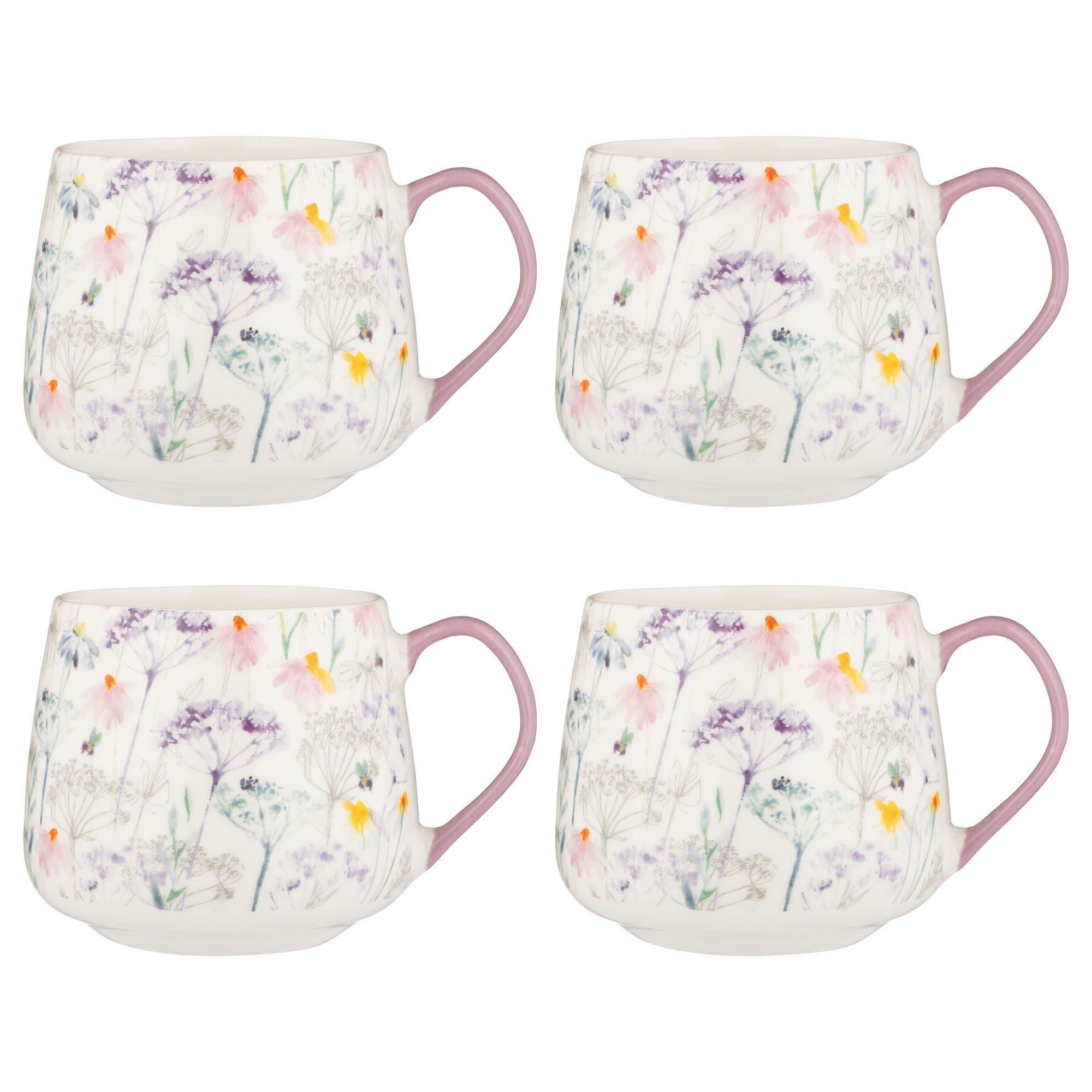 Multi - Price and Kensington - Set of 4 Daisy Mugs 425ml - 2