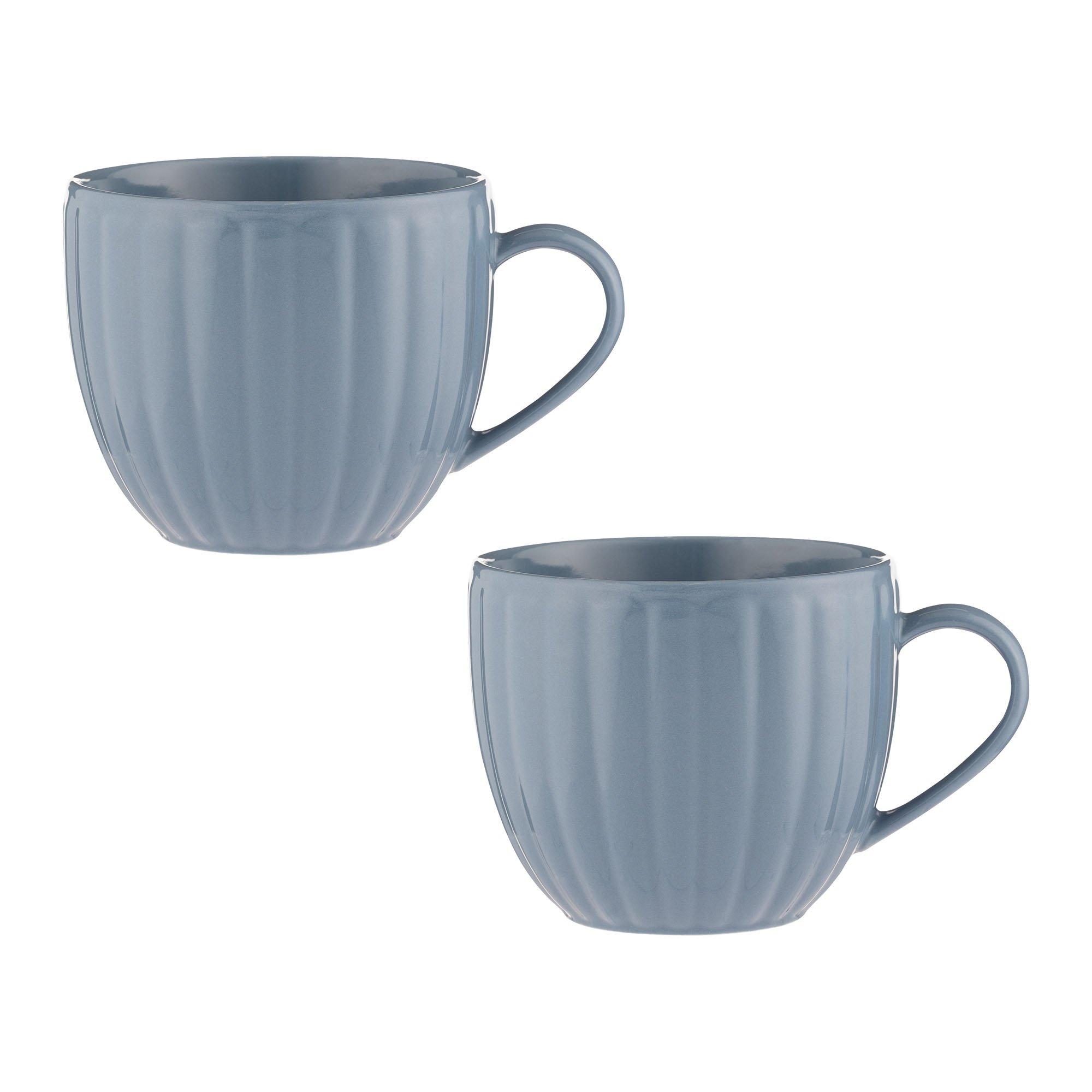 Blue - Price and Kensington - Luxe Set of 2 Oversize Mugs Bluebell - 2
