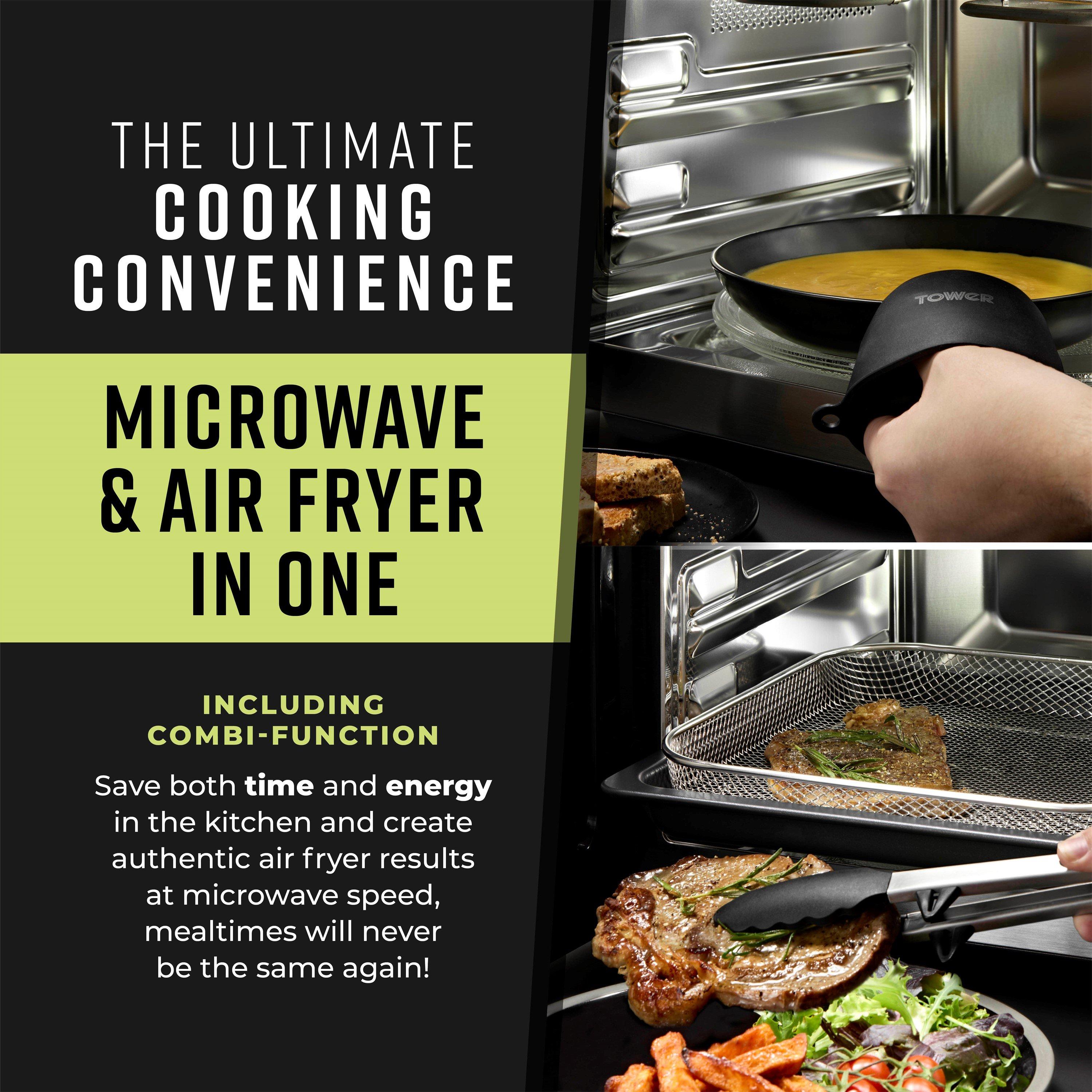 Black - Tower - Vortx 26L Microwave Air Fryer - 3