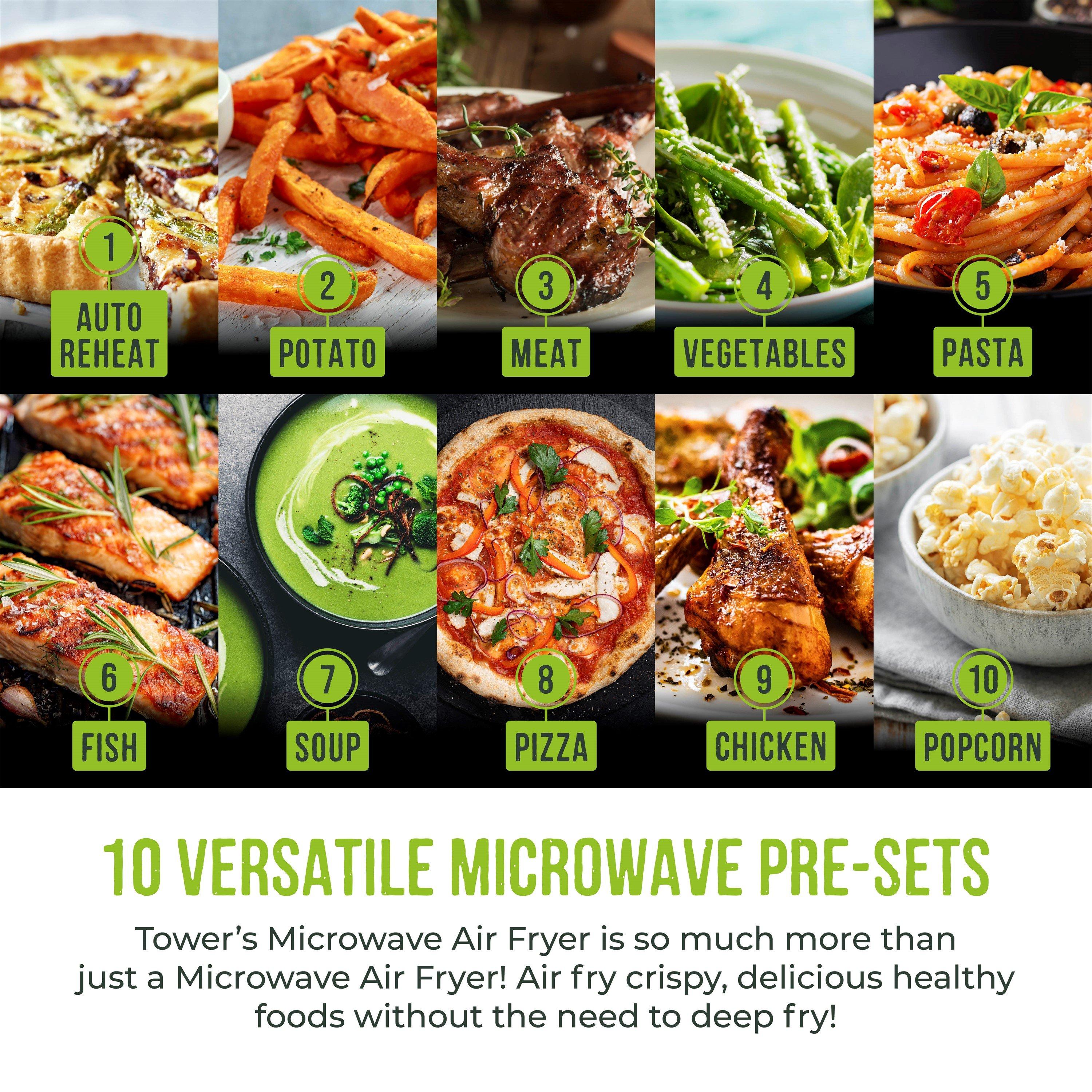 Black - Tower - Vortx 26L Microwave Air Fryer - 6