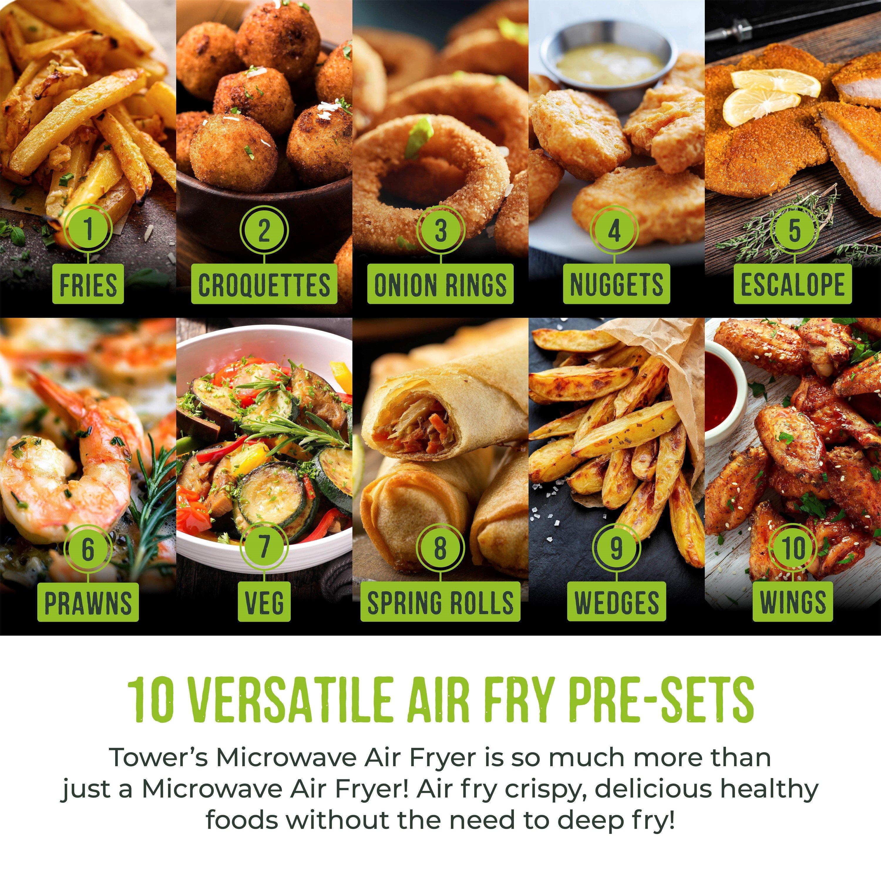 Black - Tower - Vortx 26L Microwave Air Fryer - 7