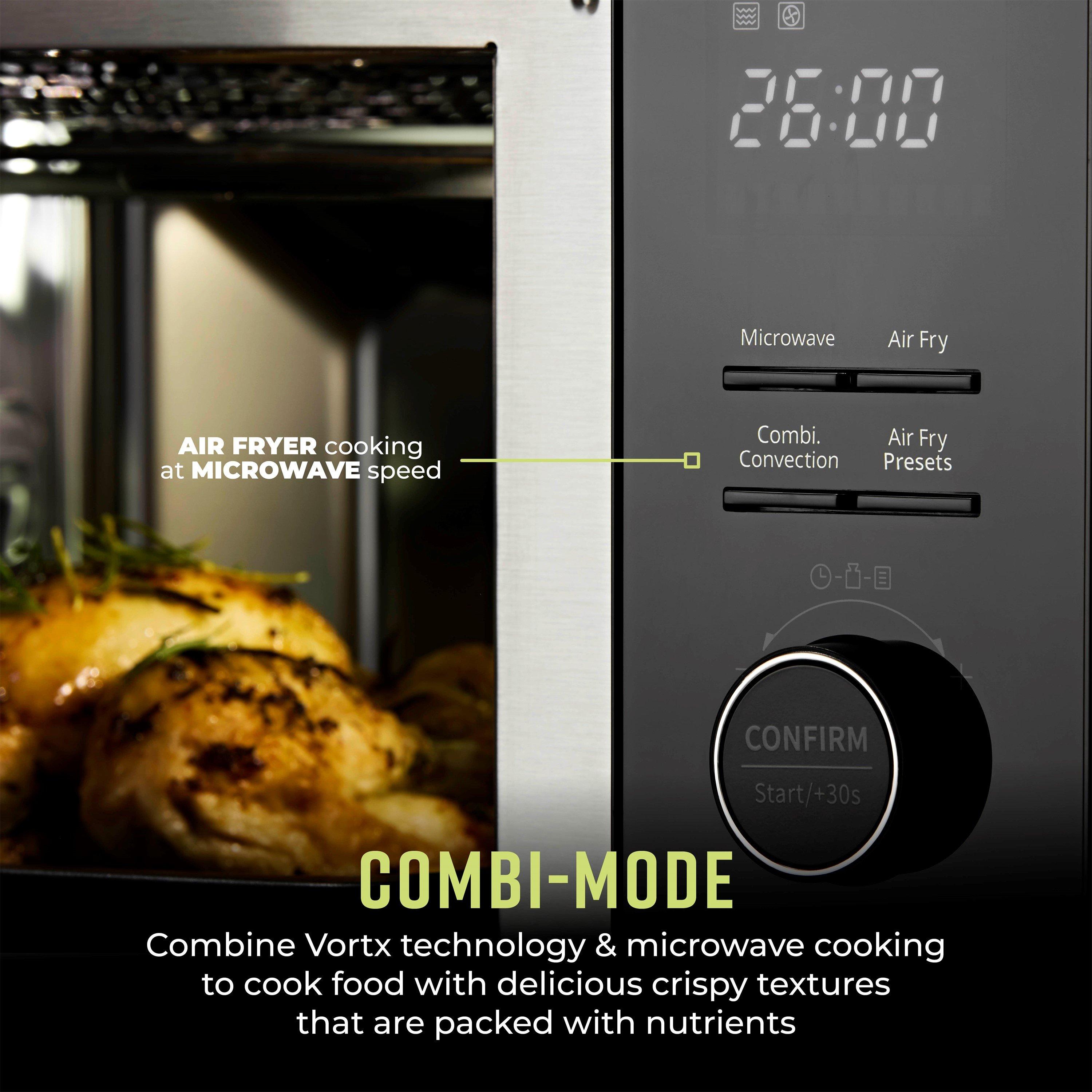 Black - Tower - Vortx 26L Microwave Air Fryer - 8