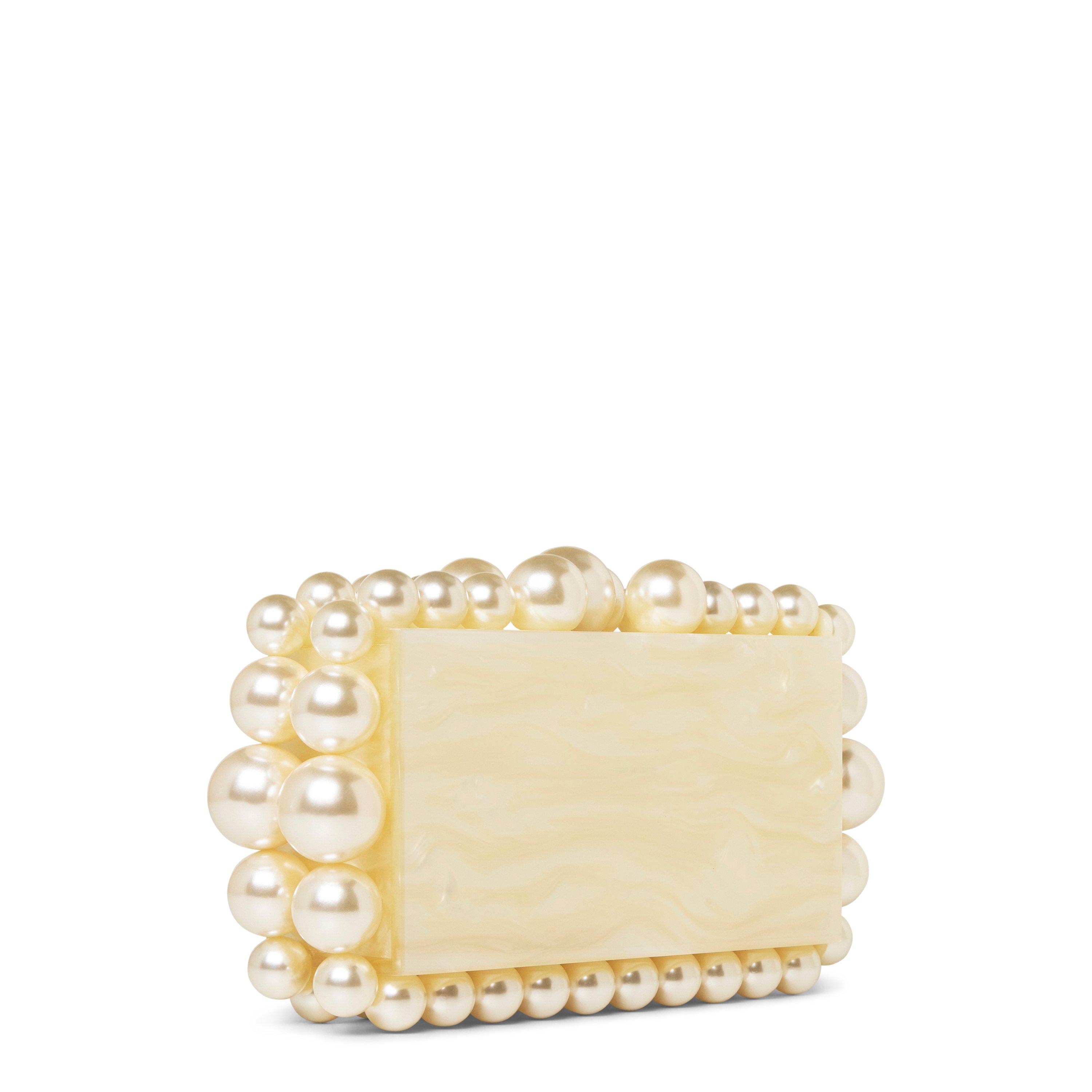 White - Cult Gaia - Eos Beaded Clutch Bag - 3