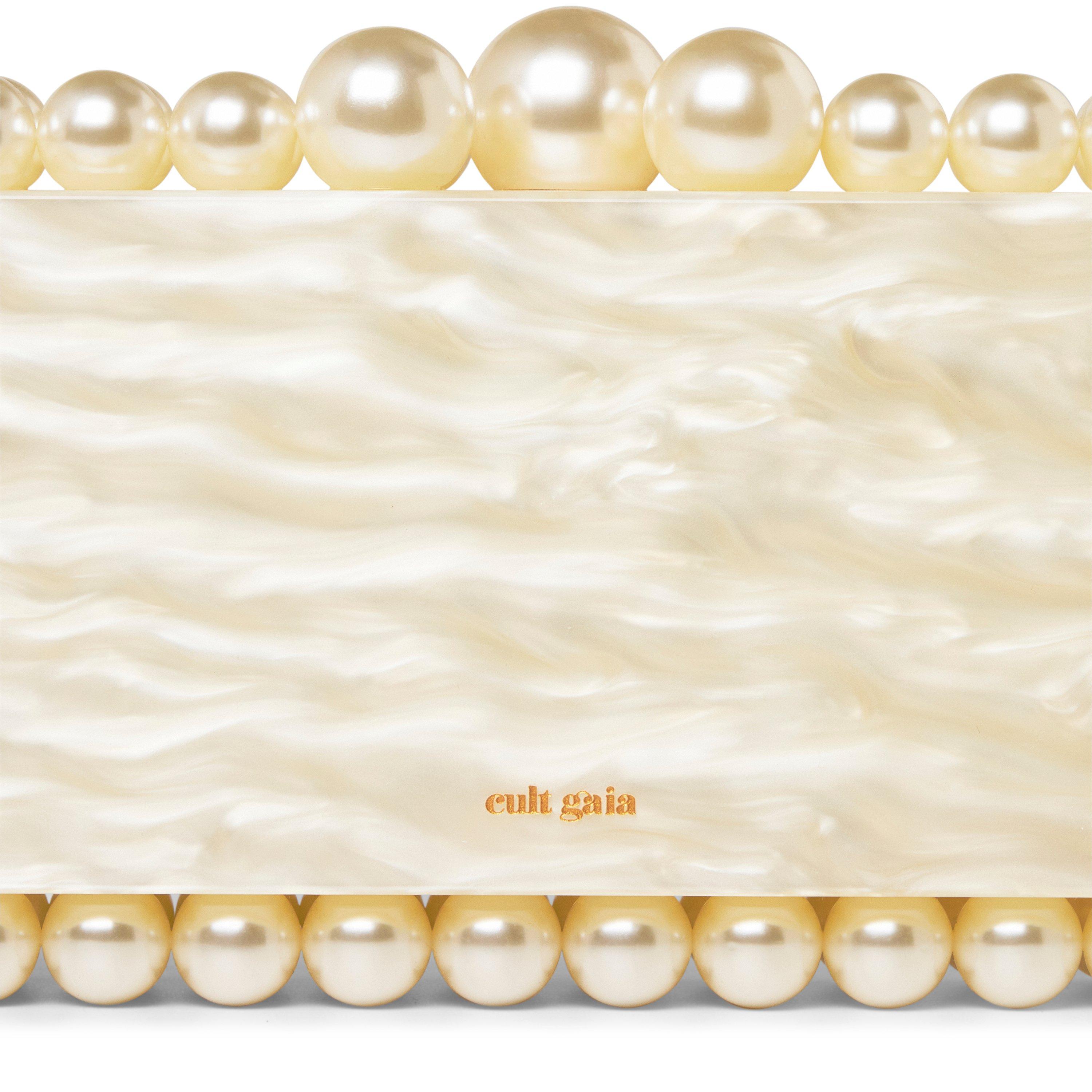 White - Cult Gaia - Eos Beaded Clutch Bag - 4