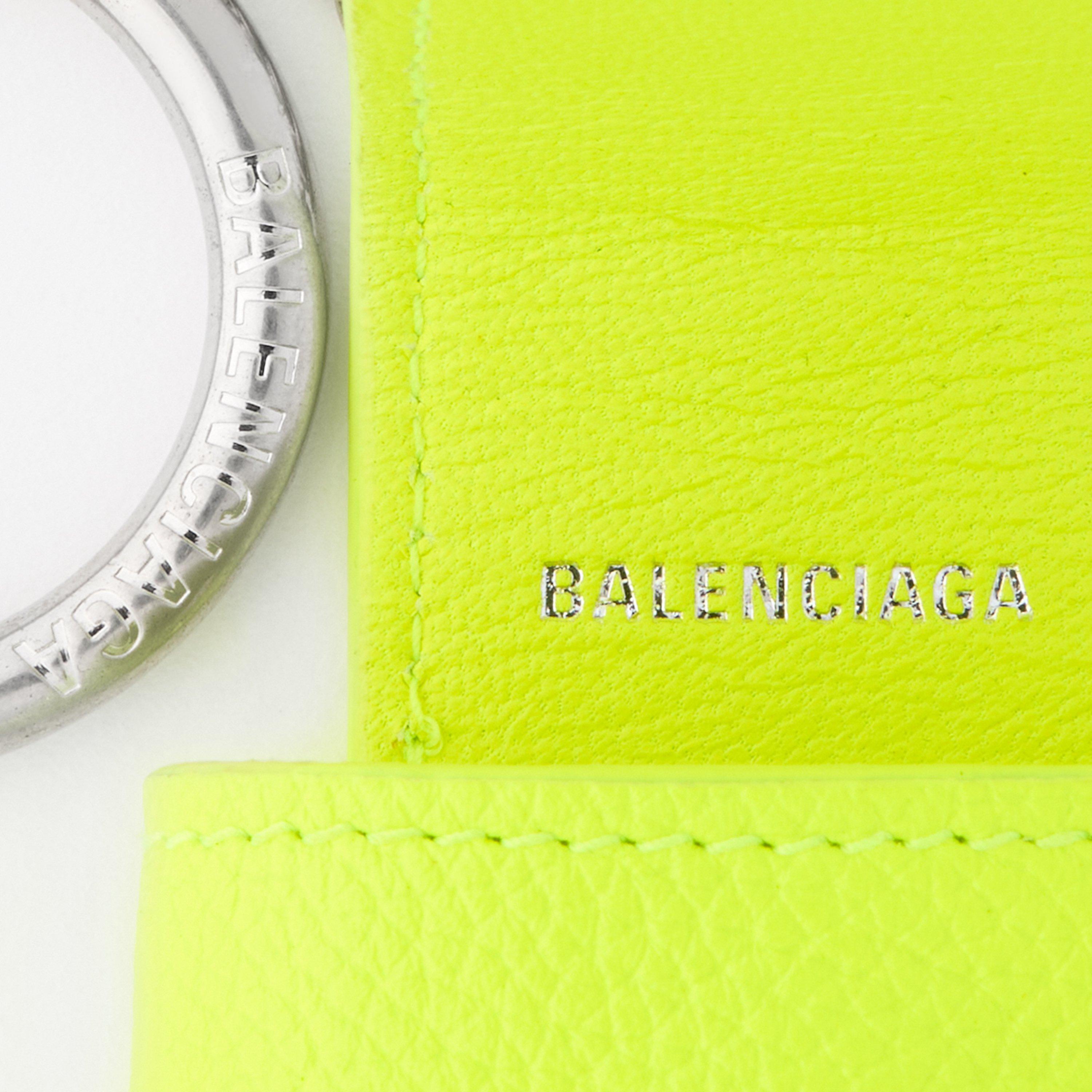 Fluo Yllw/ LBlk - Balenciaga - Men's Wallet on Chain - 3