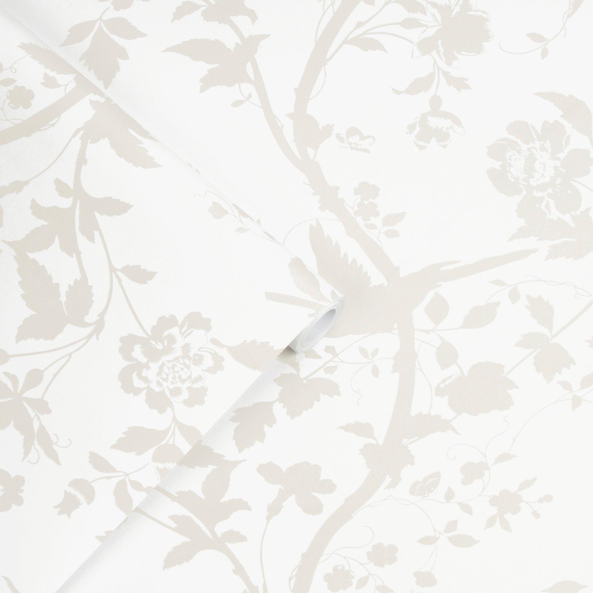 White - Laura Ashley - Laura Ashley Oriental Garden Pearlescent Wallpaper - 2