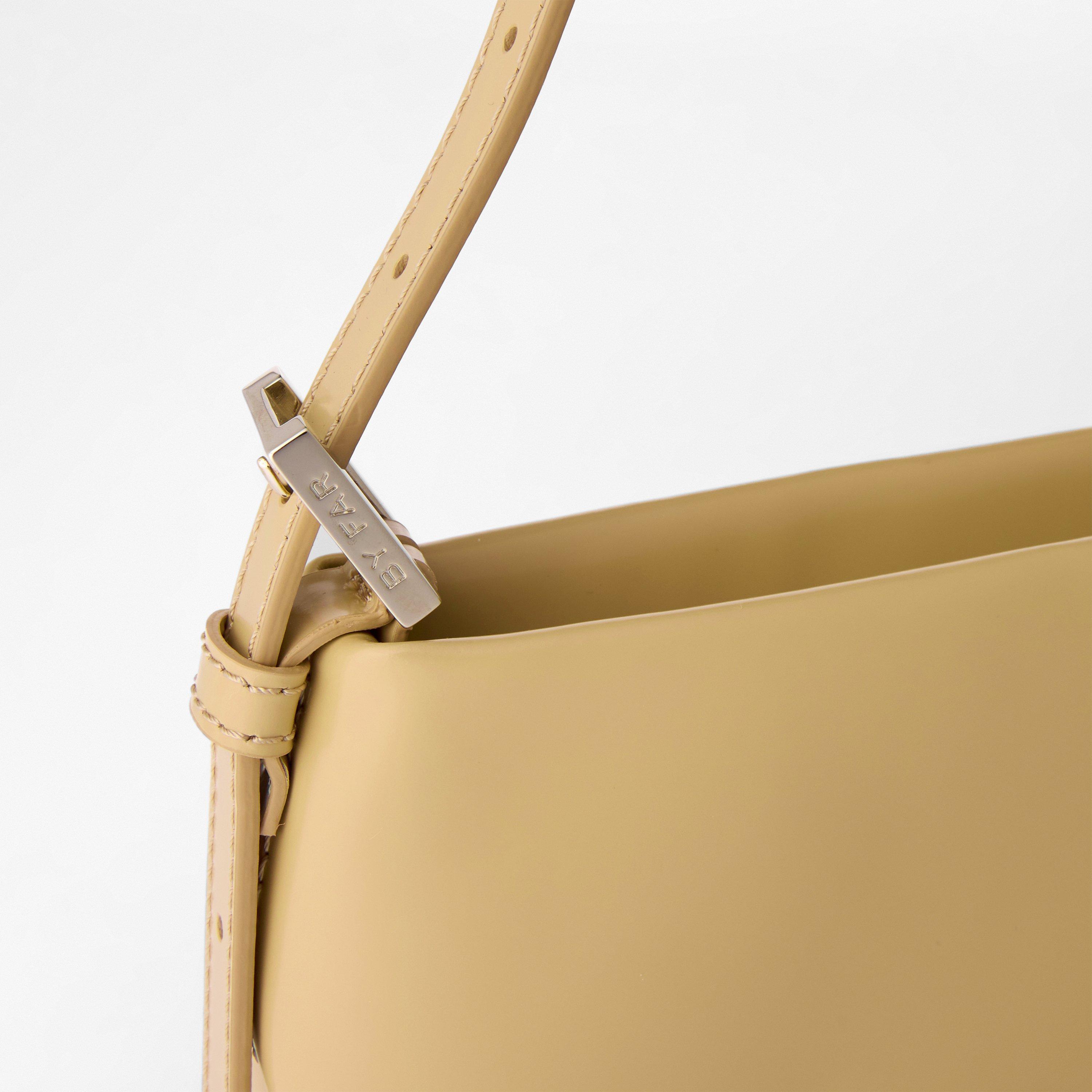 Neutrals - By Far - Women's Leather Shoulder Bags - 4