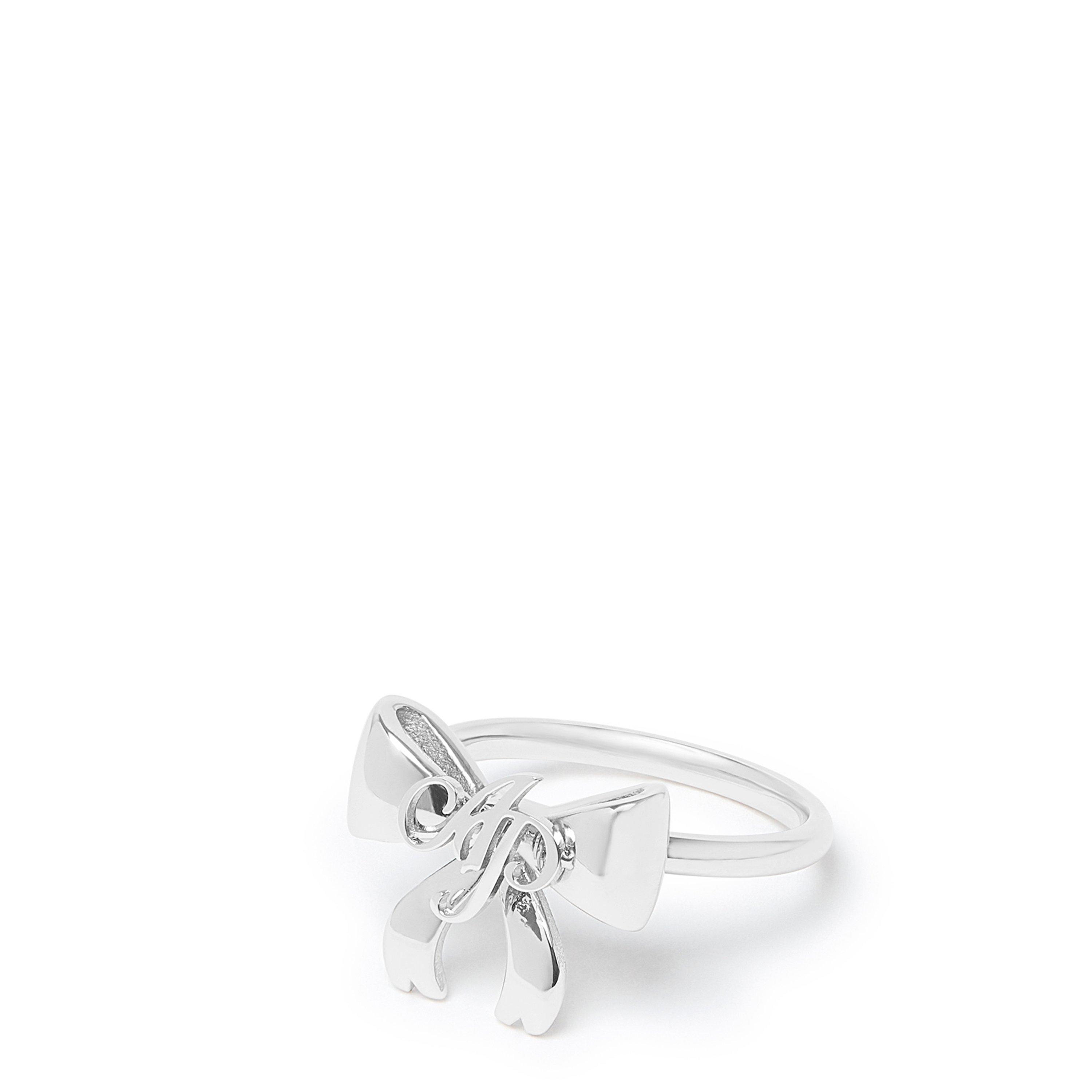 Agent Provocateur Women's Bret Bow Ring - Silver - L (8)