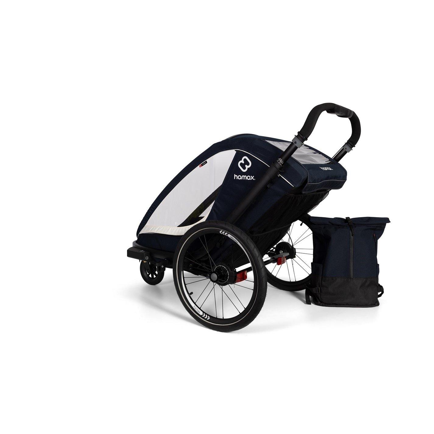 Navy/Cream - Hamax - Breeze Child Bike Trailer - 5