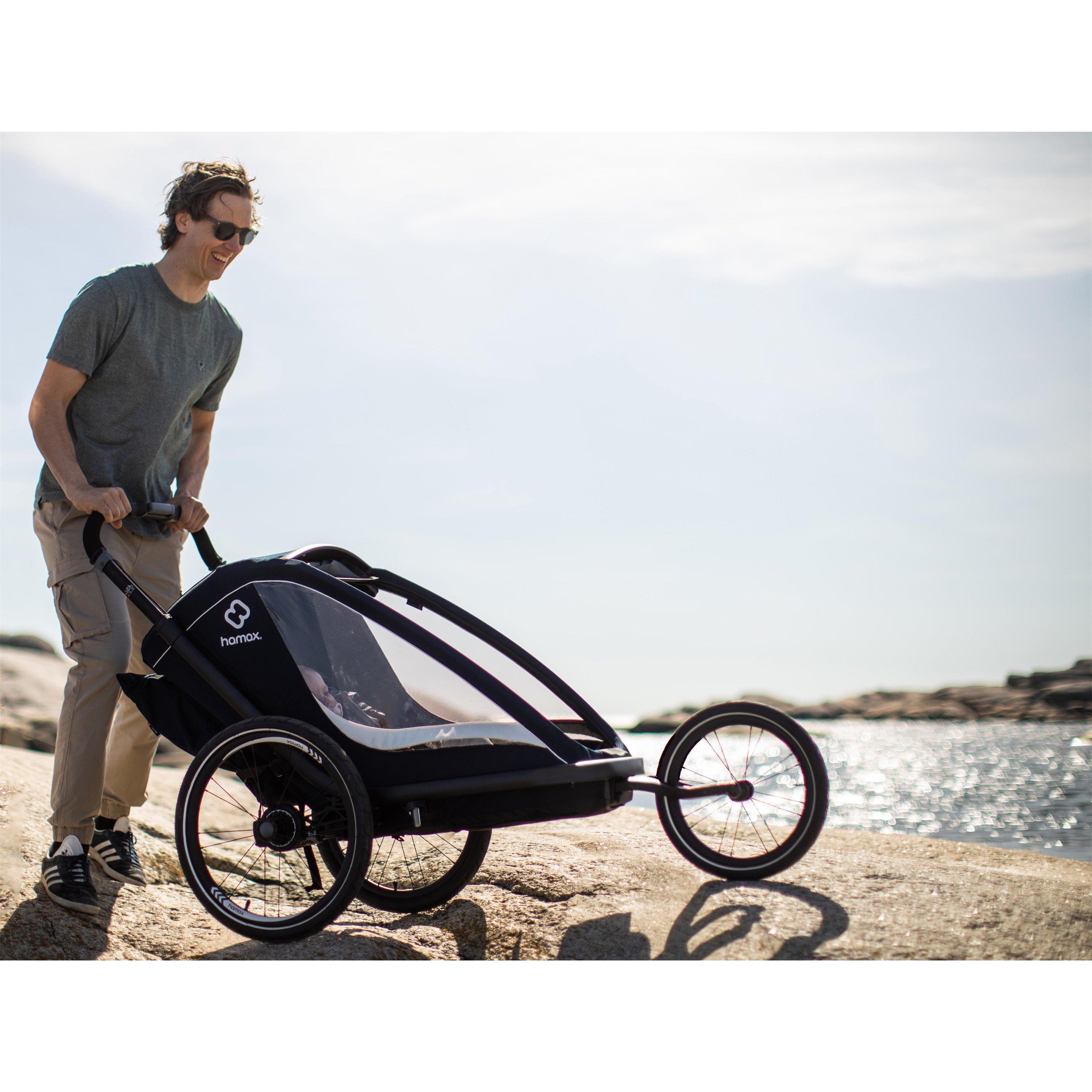 Navy/Cream - Hamax - Breeze Child Bike Trailer - 7