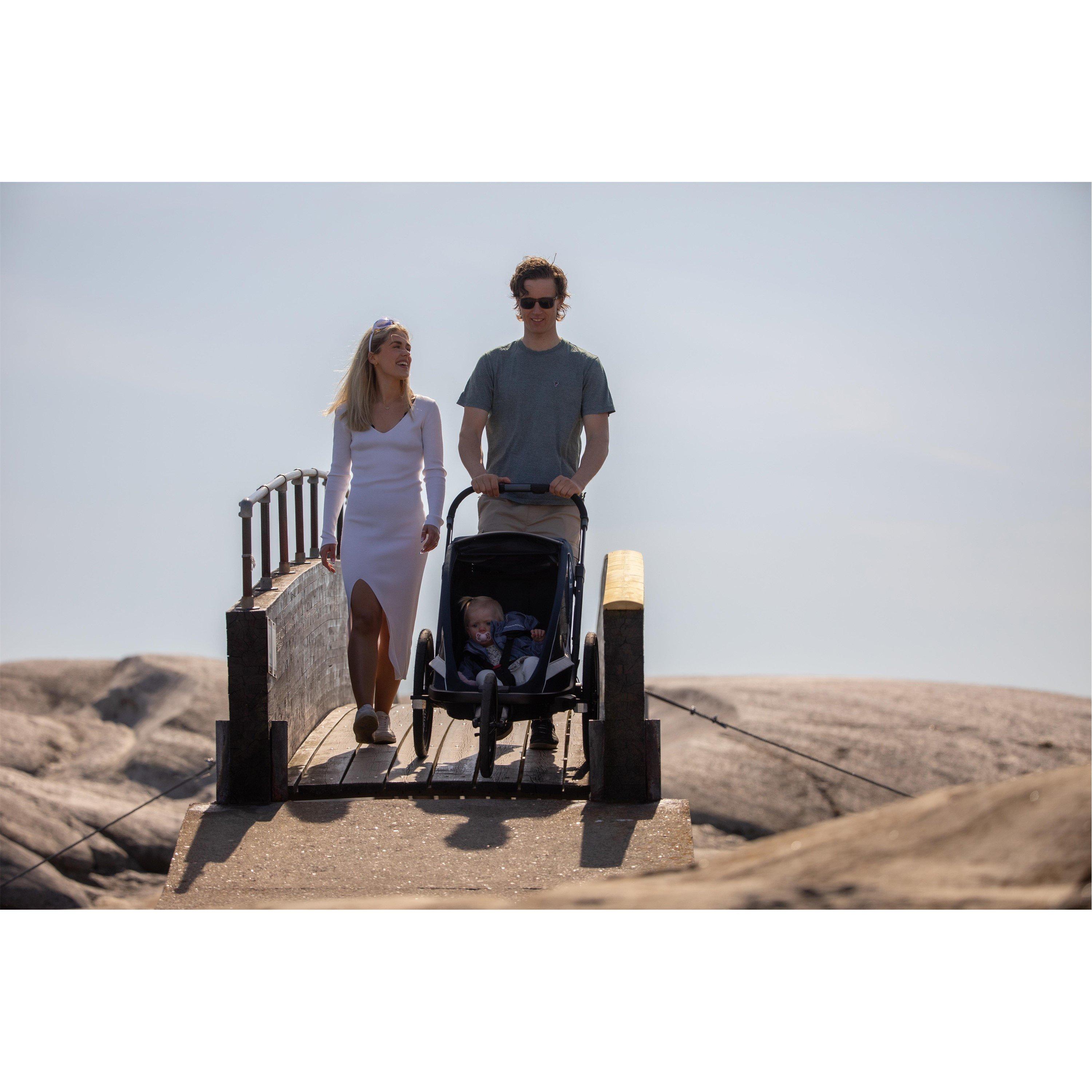 Navy/Cream - Hamax - Breeze Child Bike Trailer - 9