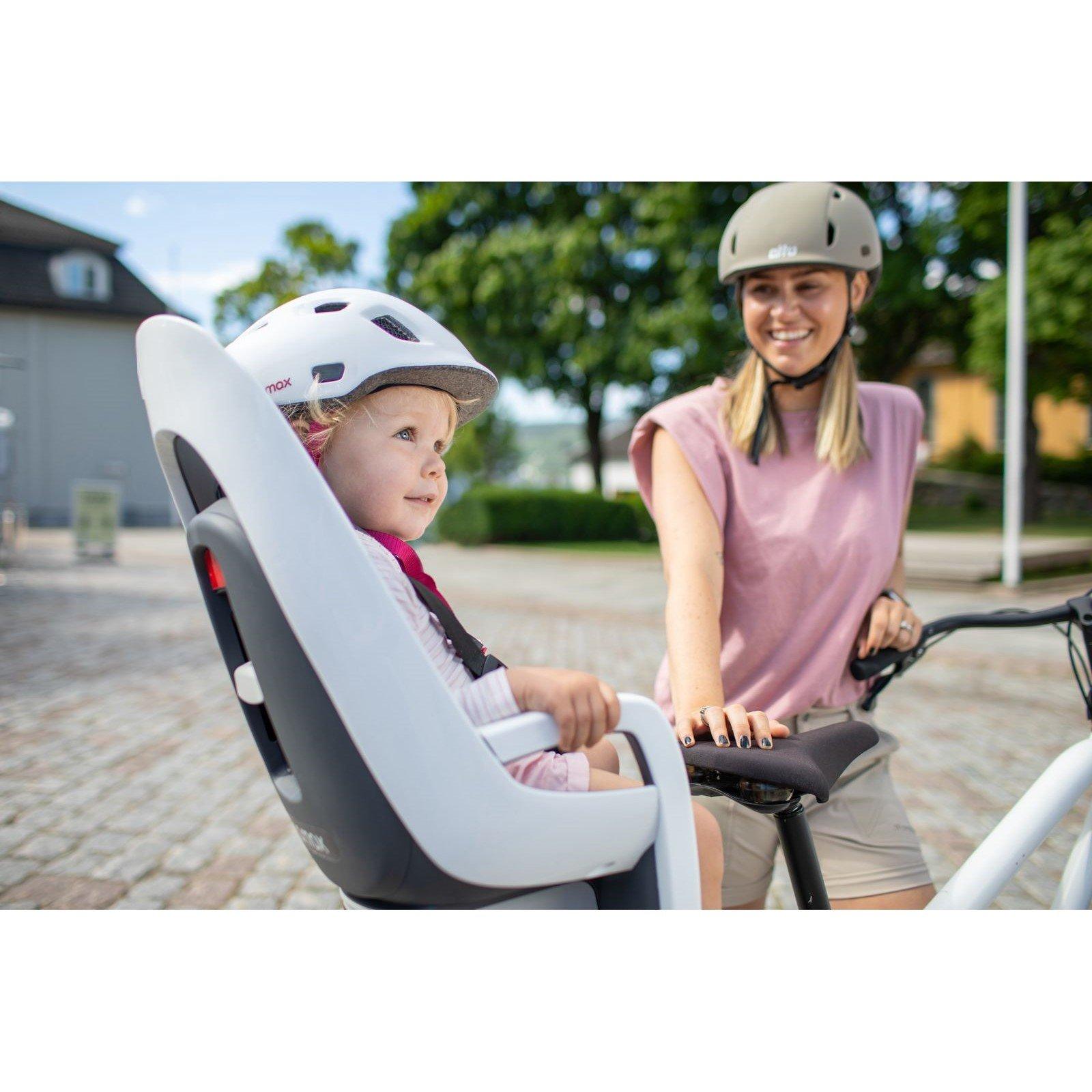 White/Mint - Hamax - Caress Child Bike Seat With Lockable Bracket - 3