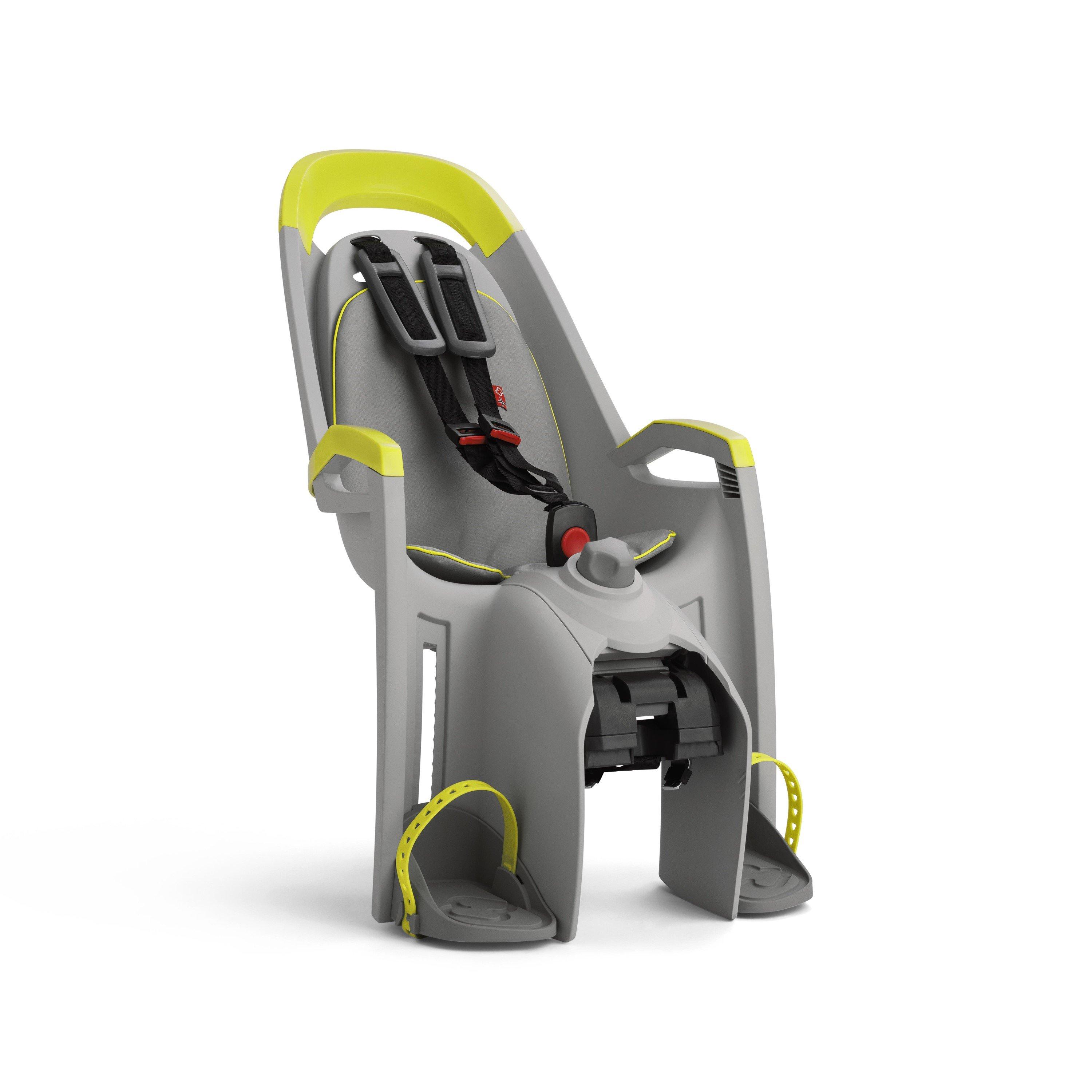 Light Grey/Lime - Hamax - Amaze Child Bike Seat With Carrier Adapter - 1