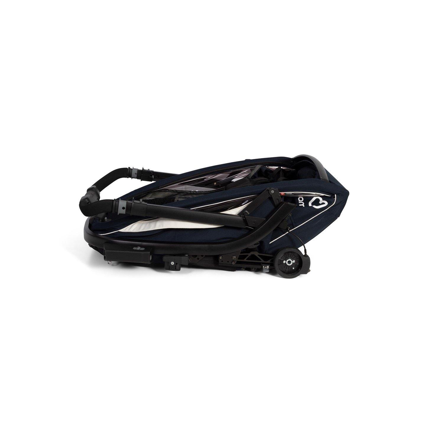 Navy/Cream - Hamax - Breeze Twin Child Bike Trailer - 8