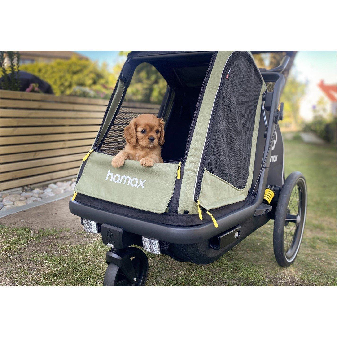 Green - Hamax - Pluto Dog Trailer Medium - 2