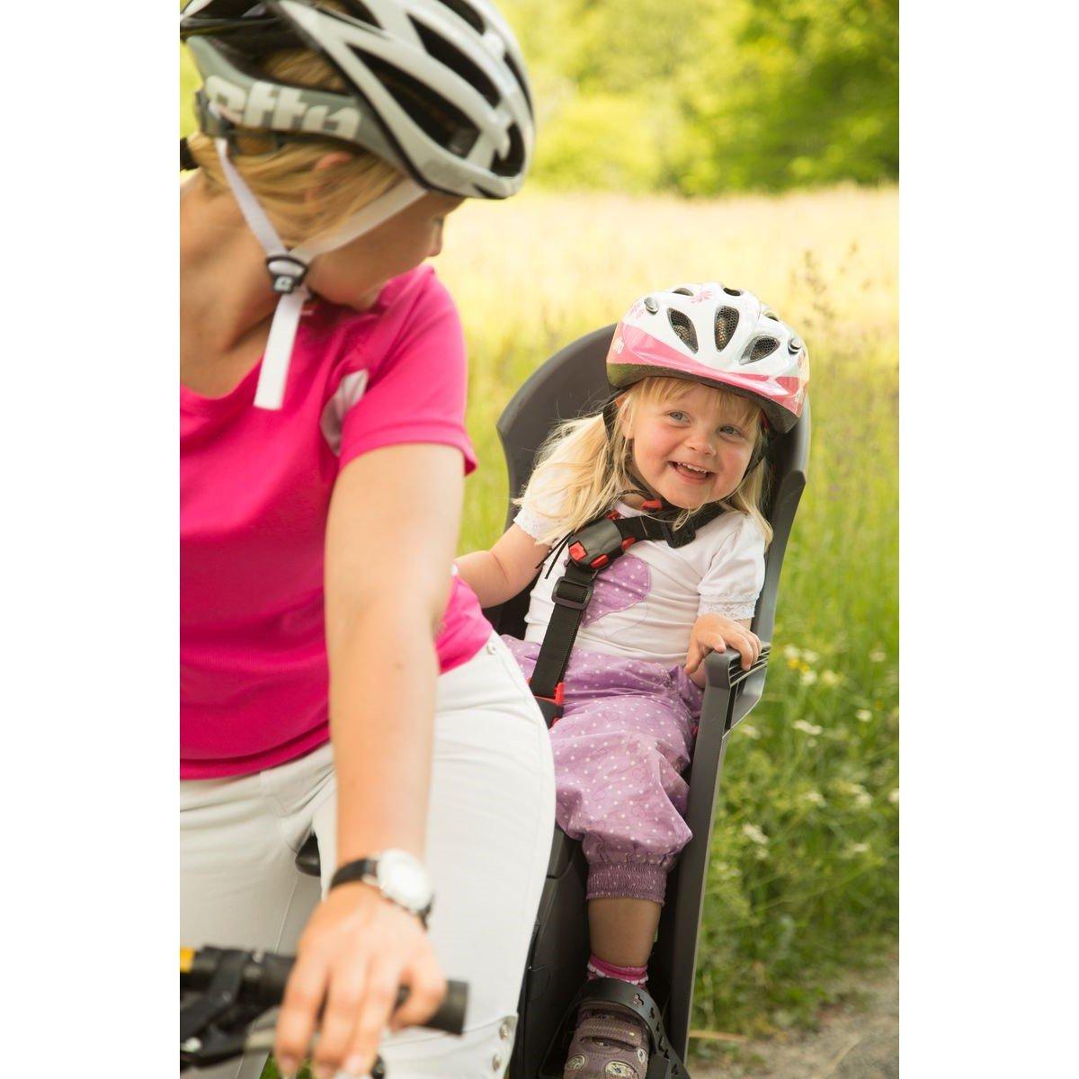 Black/Grey - Hamax - Siesta Child Bike Seat With Lockable Bracket - 5