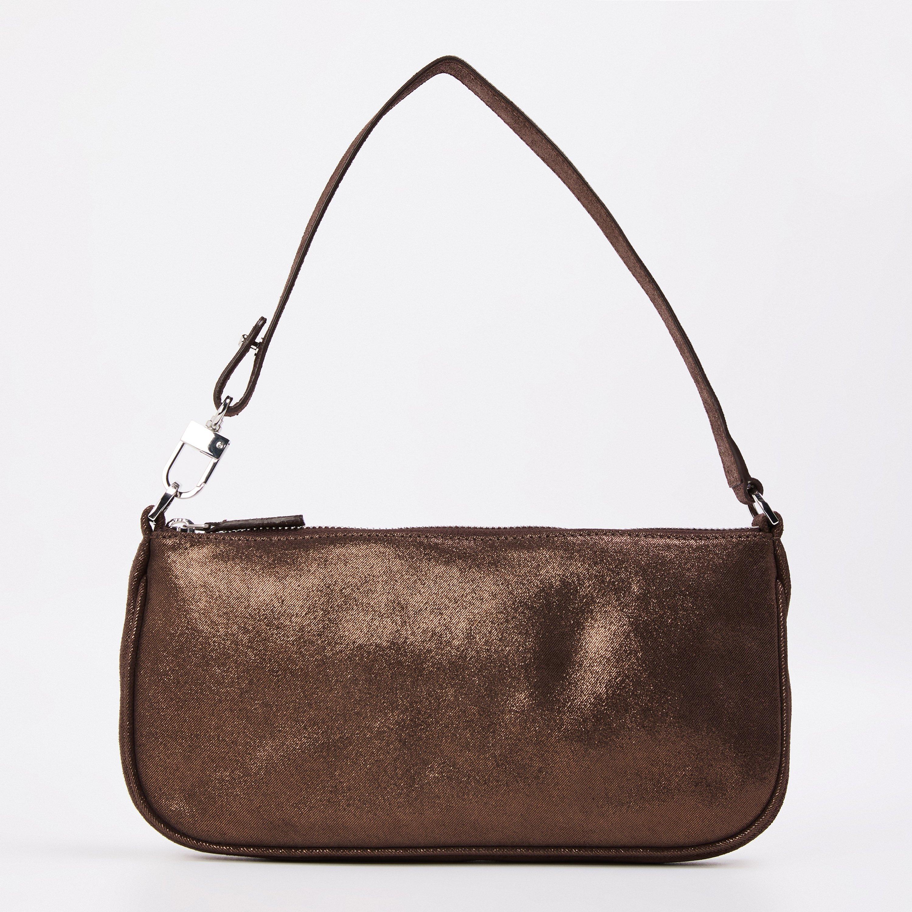 Brown - By Far - Women's Leather Shoulder Bag - 1