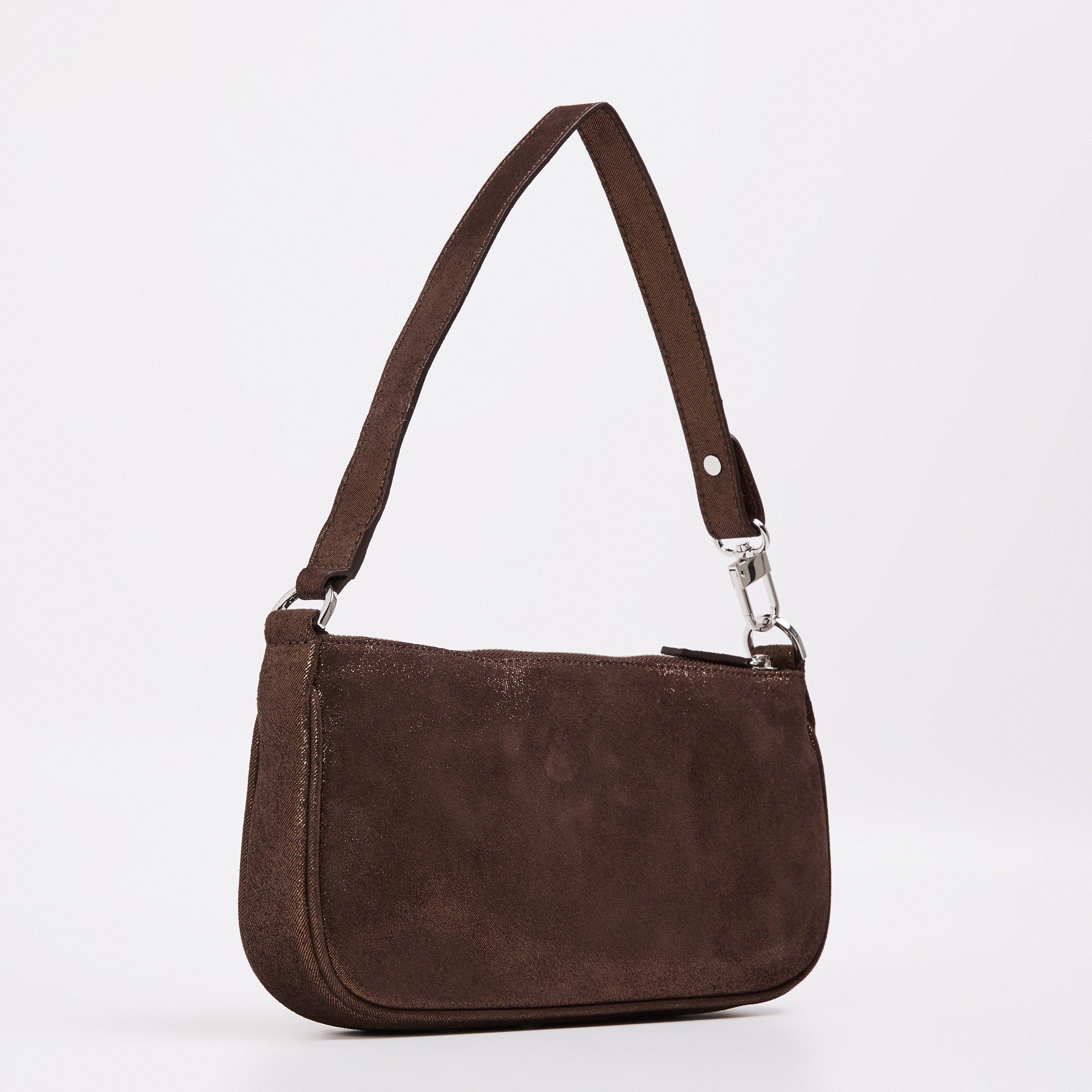 Brown - By Far - Women's Leather Shoulder Bag - 2