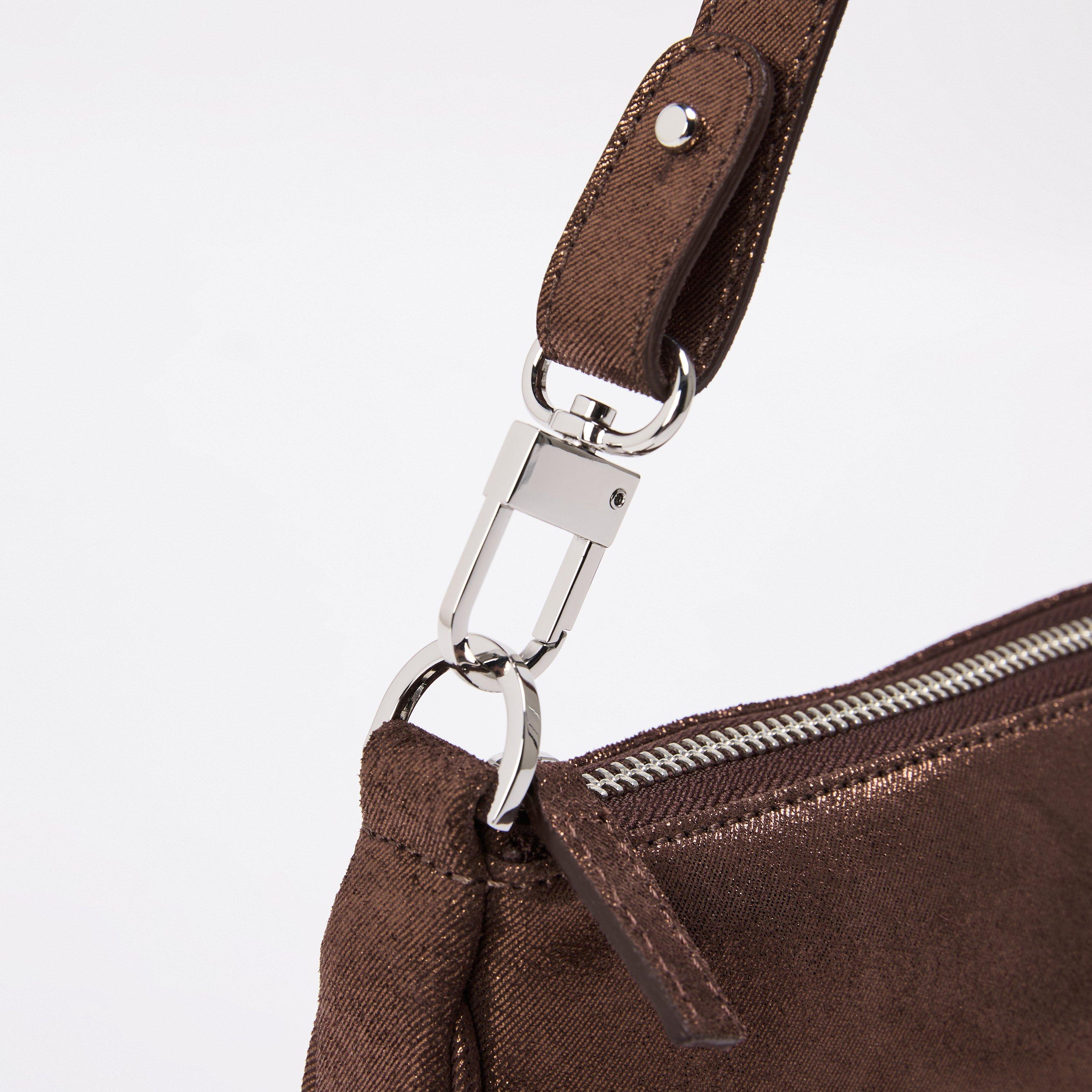 Brown - By Far - Women's Leather Shoulder Bag - 3