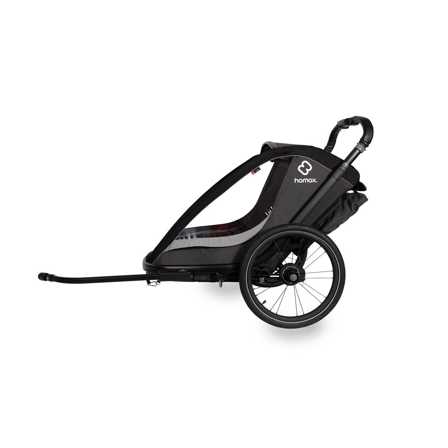 Grey/Black - Hamax - Cocoon Child Bike Trailer - 1