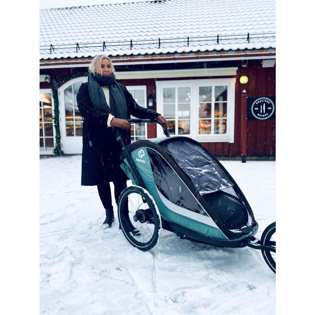 Green/Black - Hamax - Cocoon Child Bike Trailer - 11