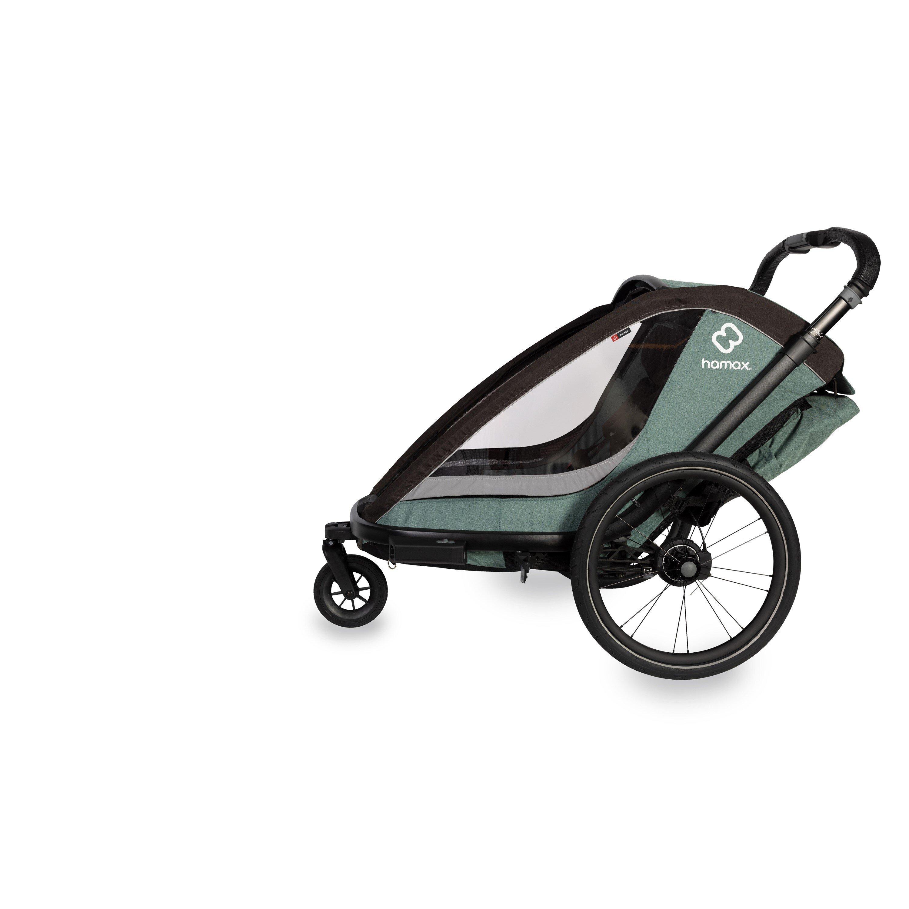 Green/Black - Hamax - Cocoon Child Bike Trailer - 2