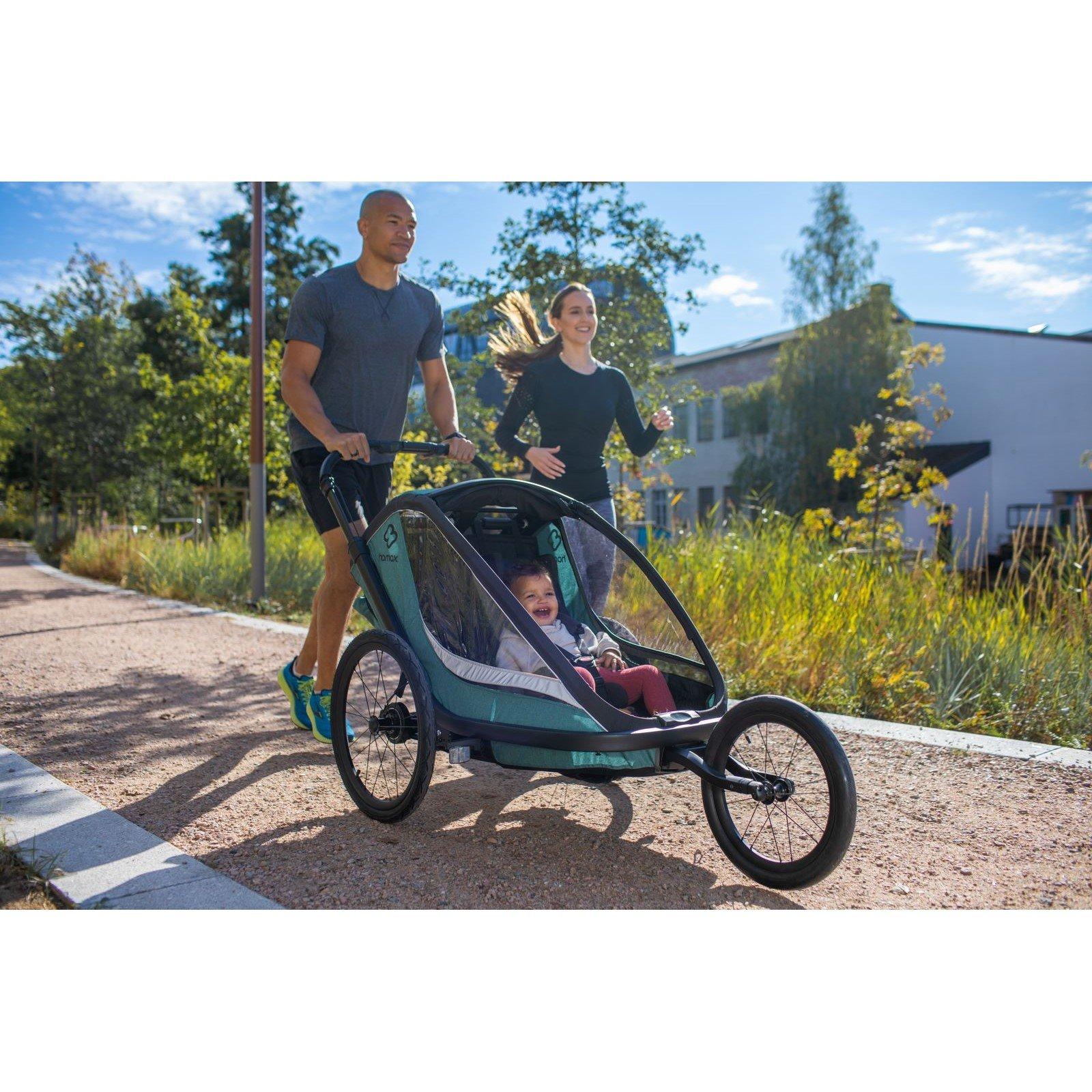 Green/Black - Hamax - Cocoon Child Bike Trailer - 8