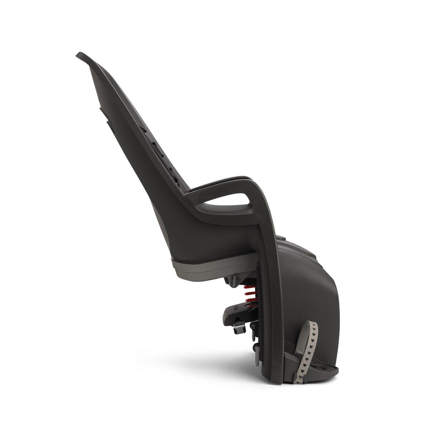 Grey/Red - Hamax - Zenith Child Bike Seat With Carrier Adapter - 2