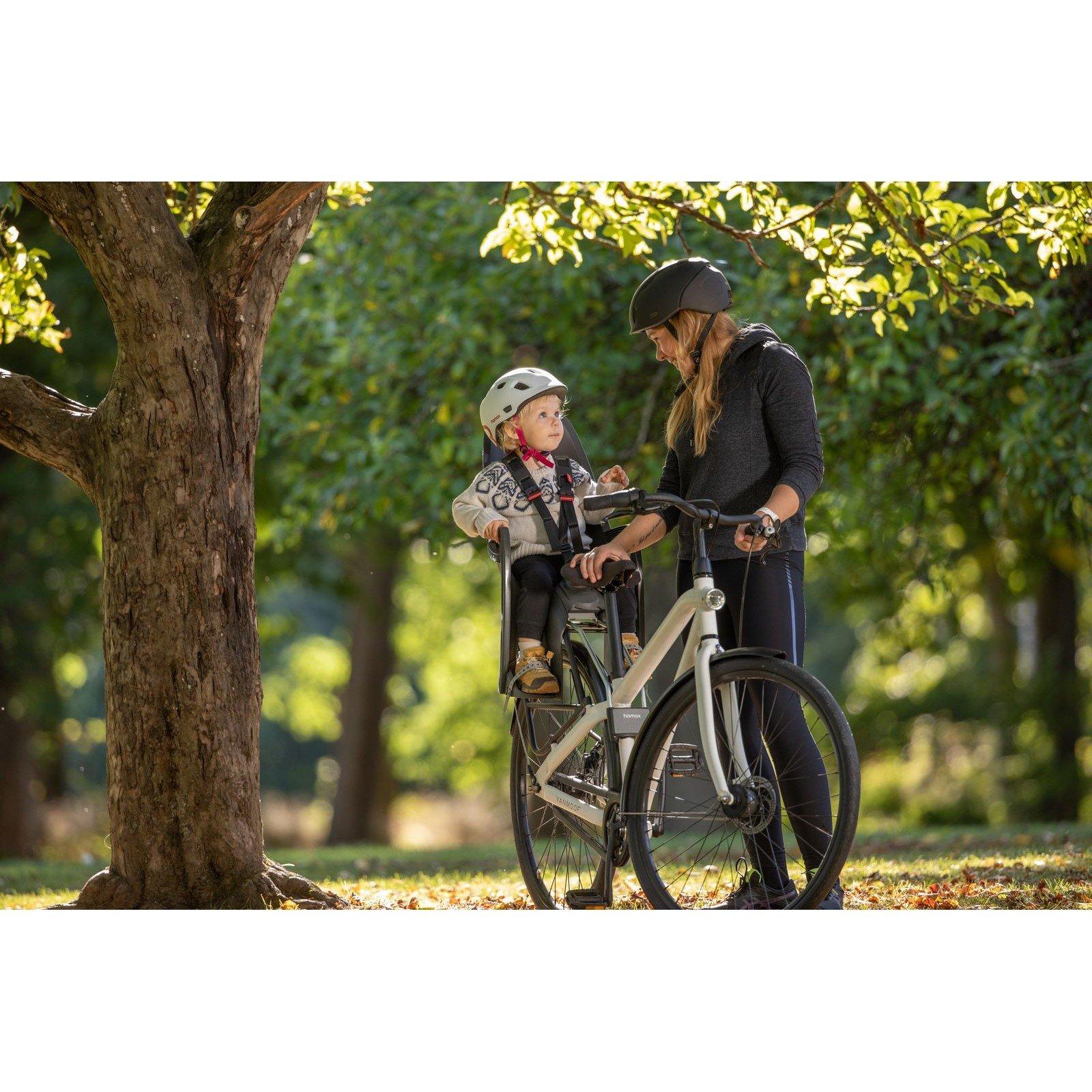 Grey/Red - Hamax - Zenith Child Bike Seat With Carrier Adapter - 4