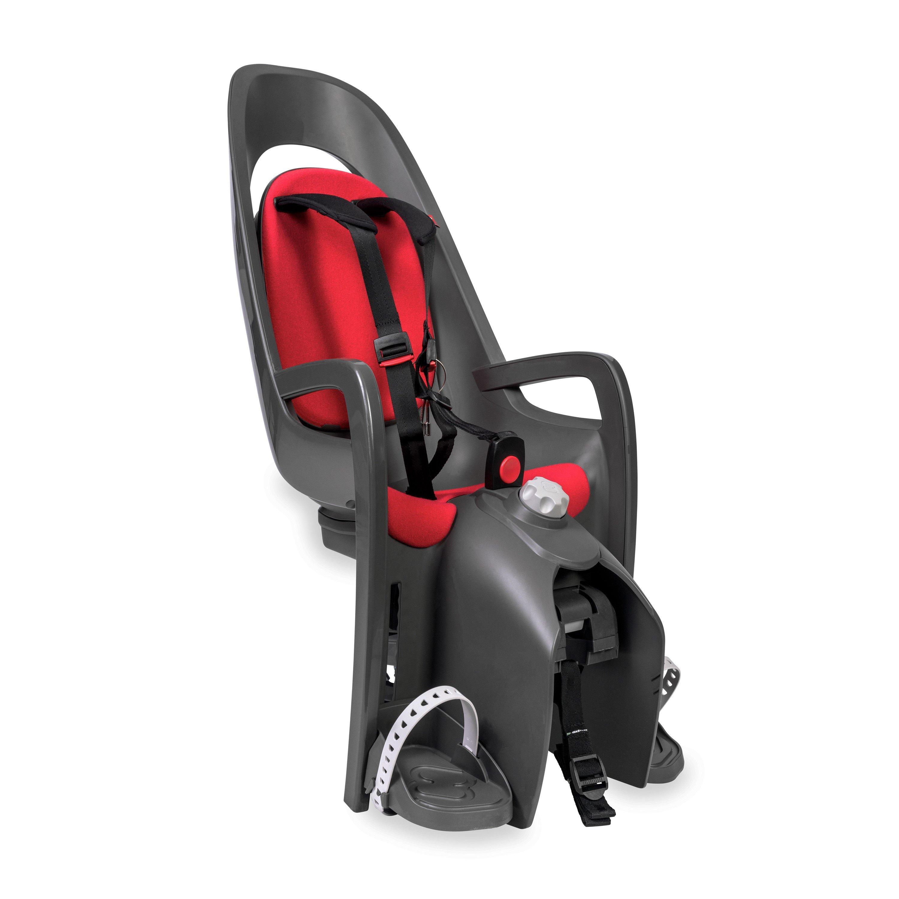 Hamax  Caress Child Bike Seat Pannier Rack Adapter - Dark Grey/Red