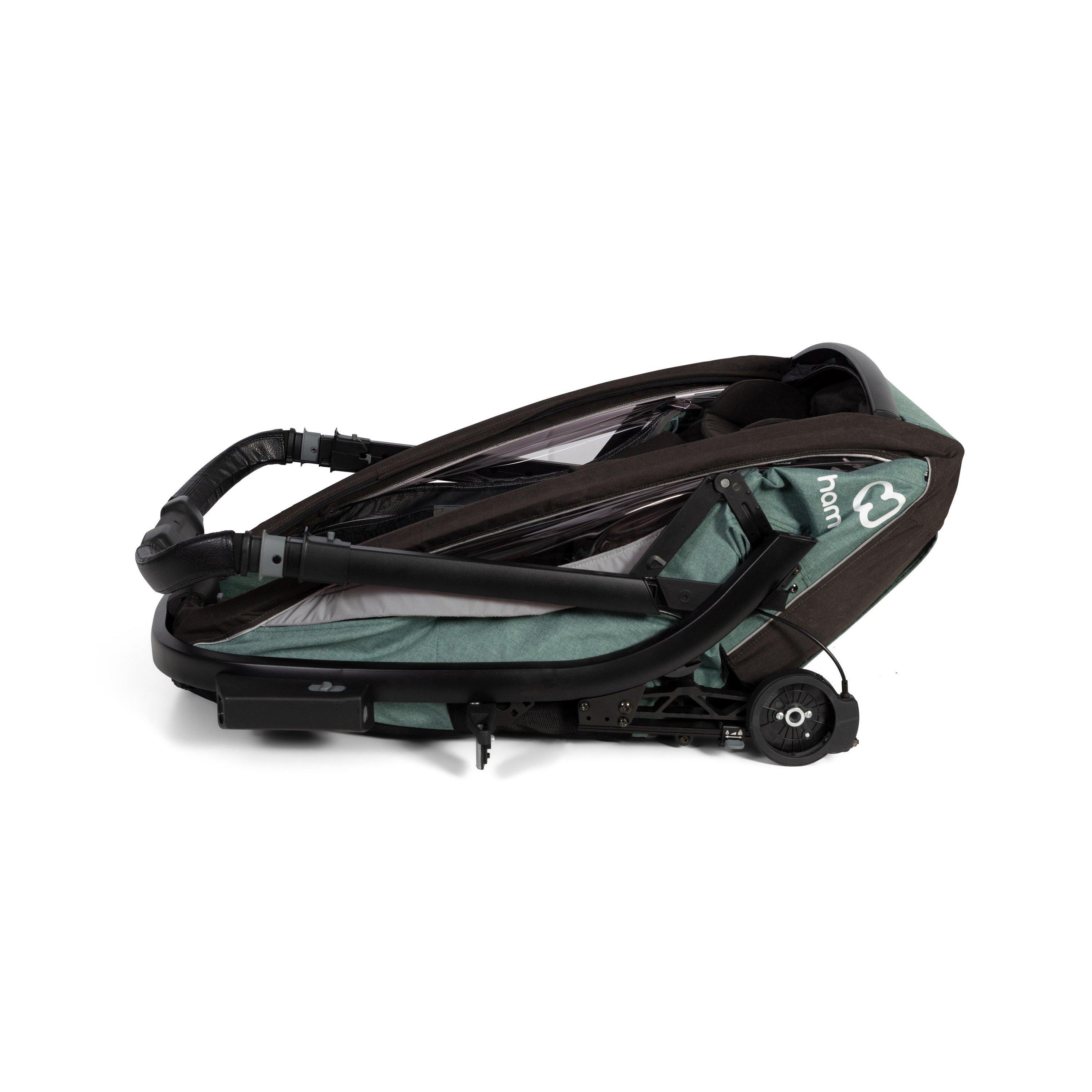 Green/Black - Hamax - Cocoon Twin Child Bike Trailer - 10