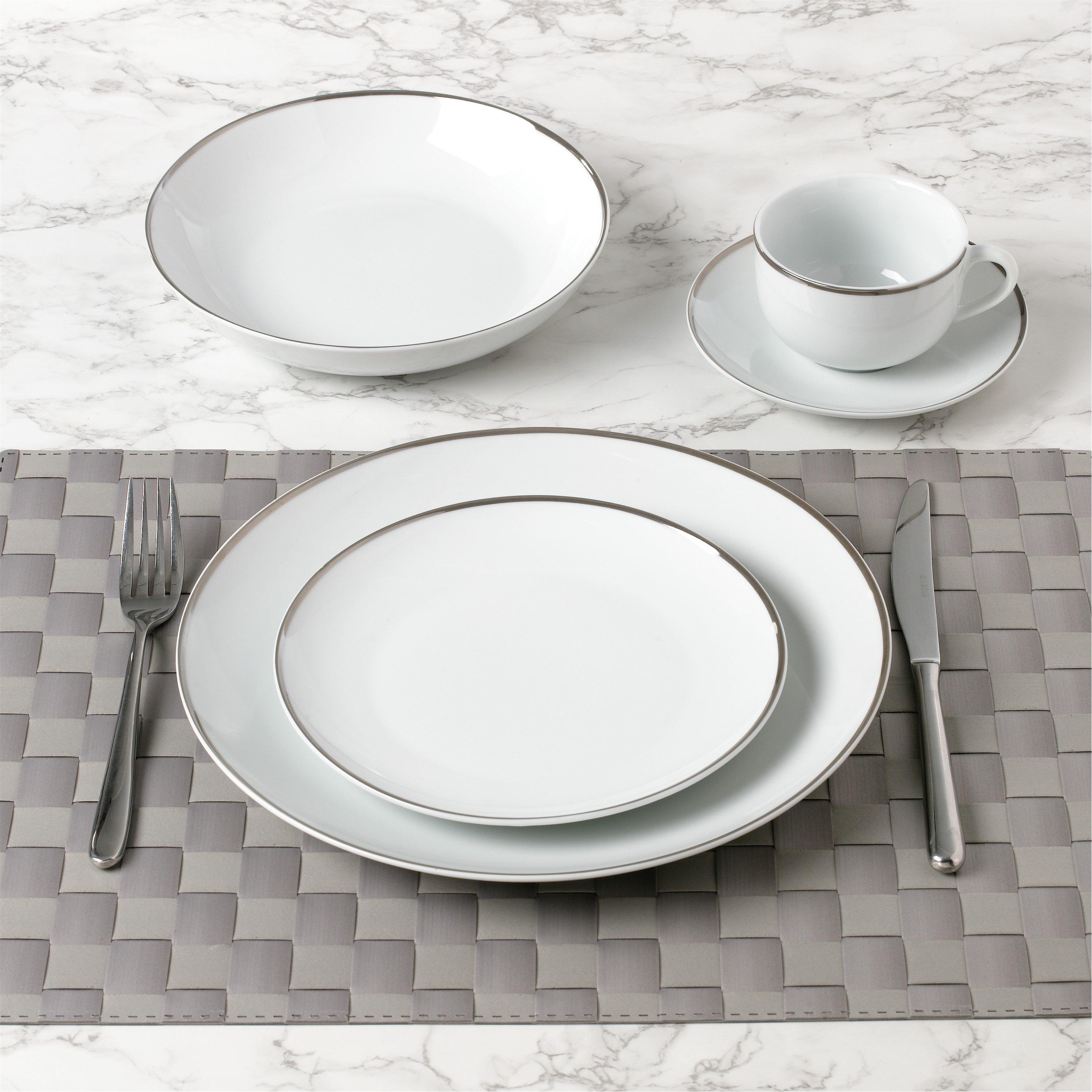 White - Waterside - 30PC Platinum Dinner Set - 3