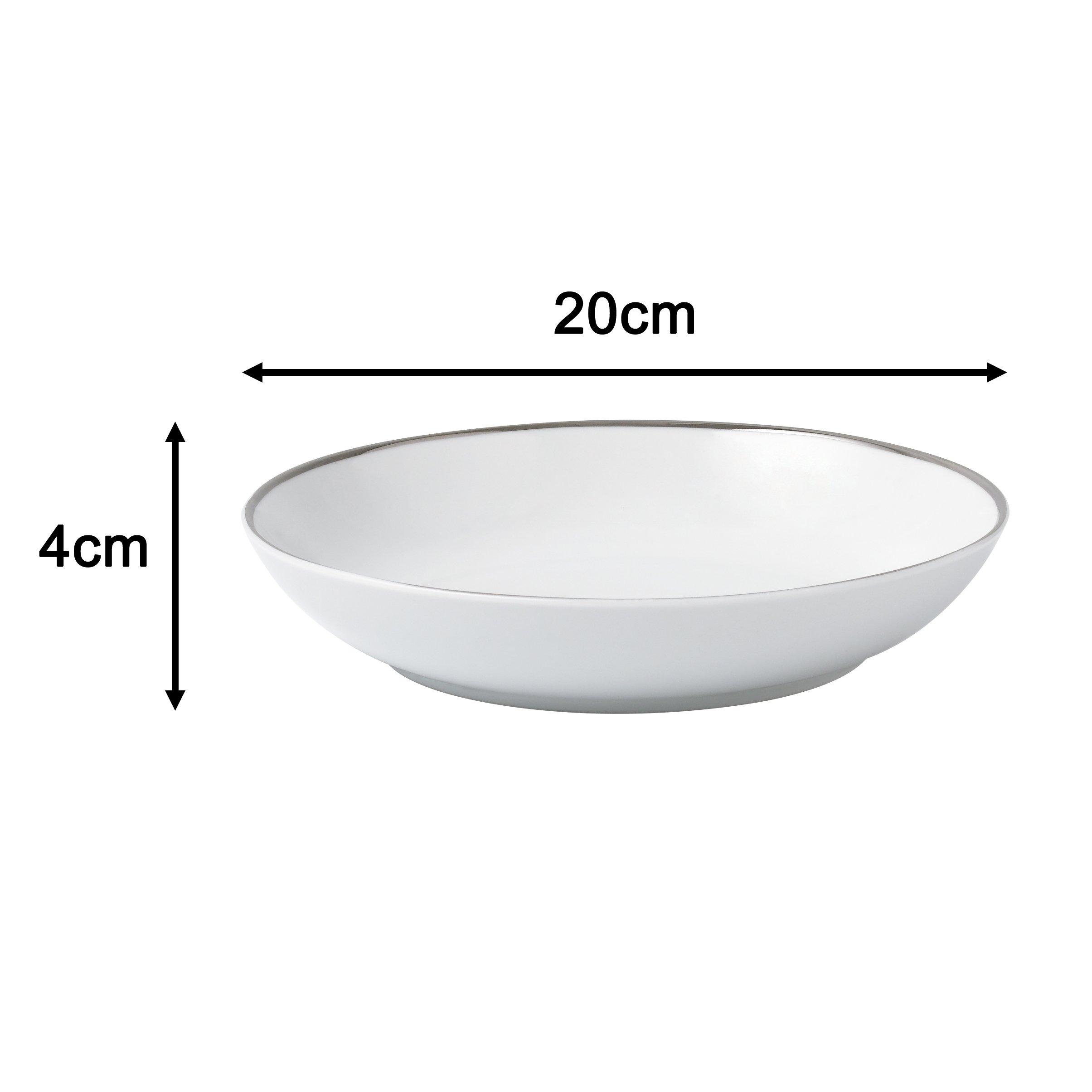 White - Waterside - 30PC Platinum Dinner Set - 7