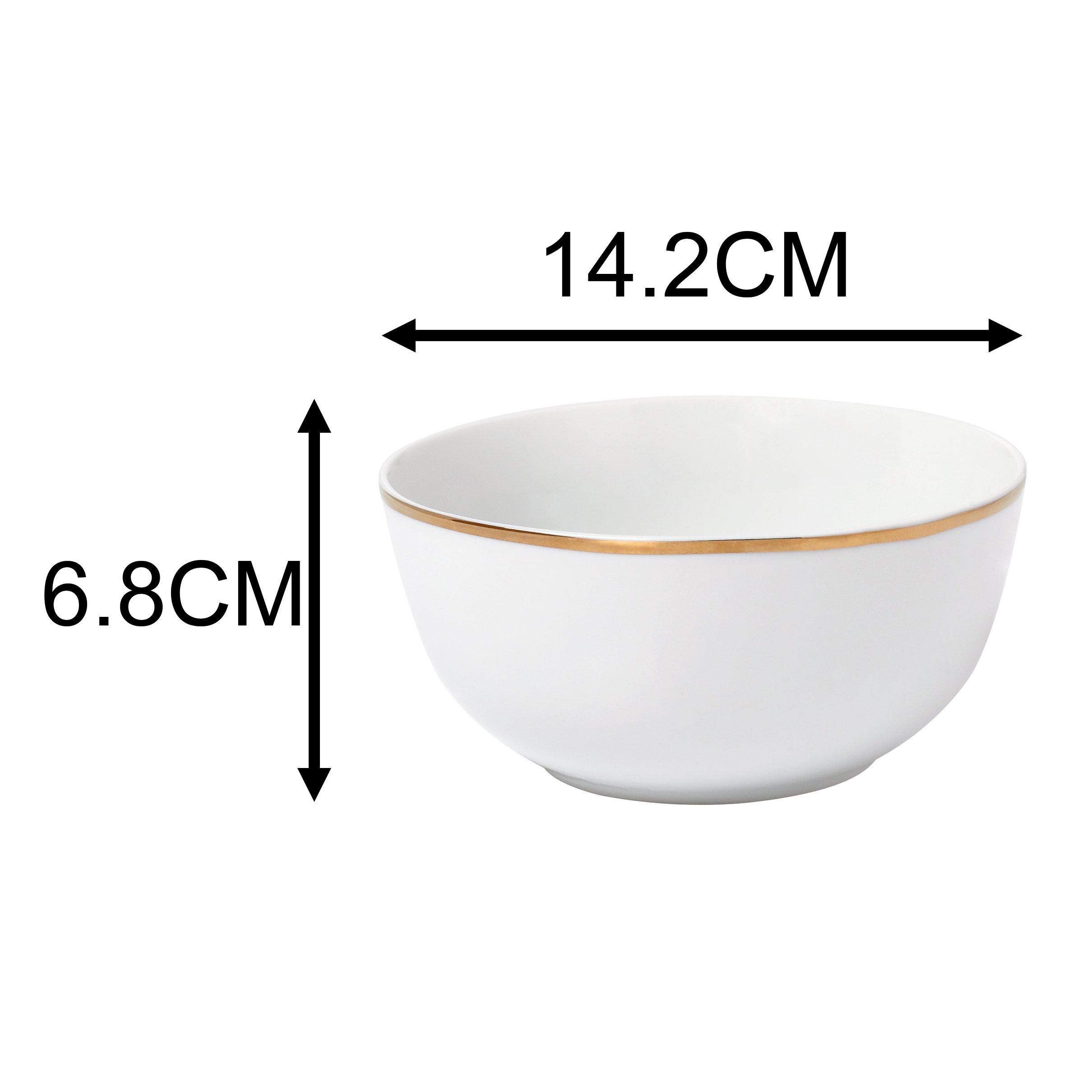 White - Waterside - 12pc Goldline Dinner Set - 6