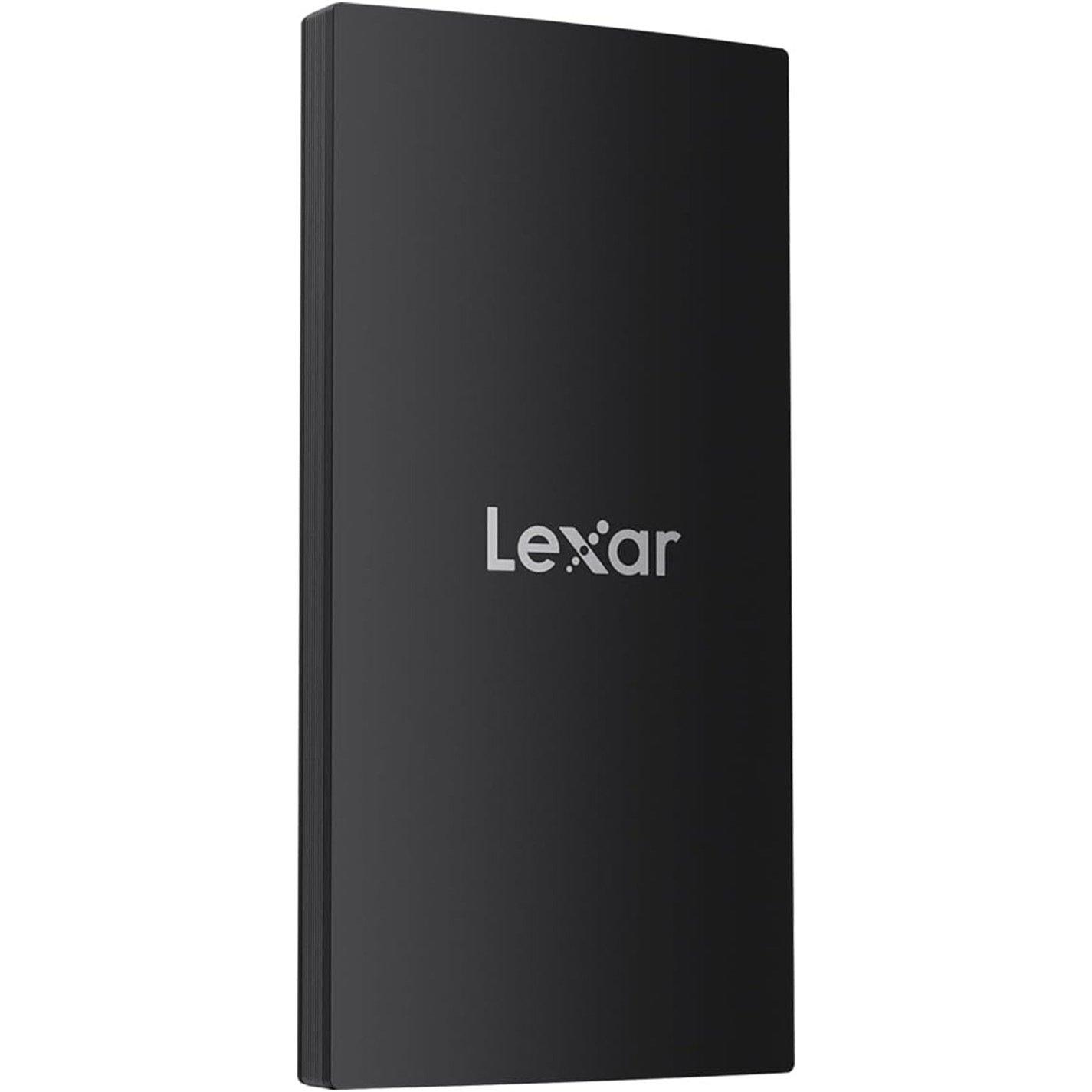 Black - Lexar - 1TB 1050MB/S USB 3.2 Portable SSD Hard Drive LSL30001T - 3