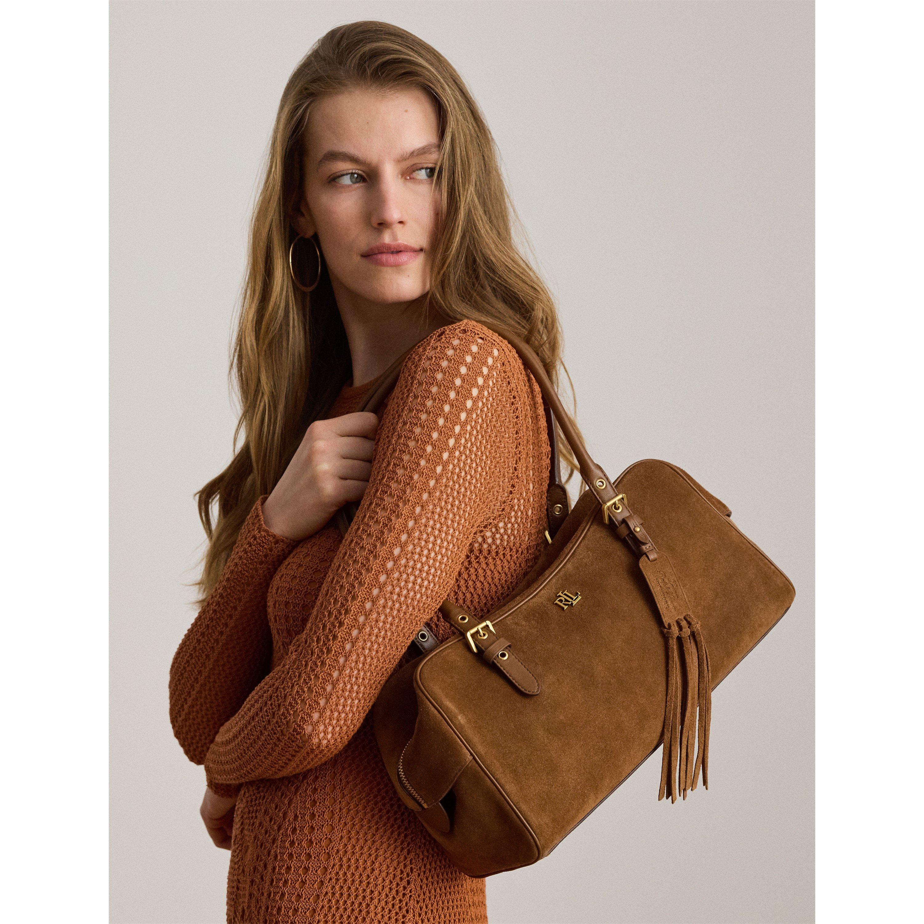 LIGHT TOBACCO - Lauren by Ralph Lauren - Women's Satchel Bag - 7