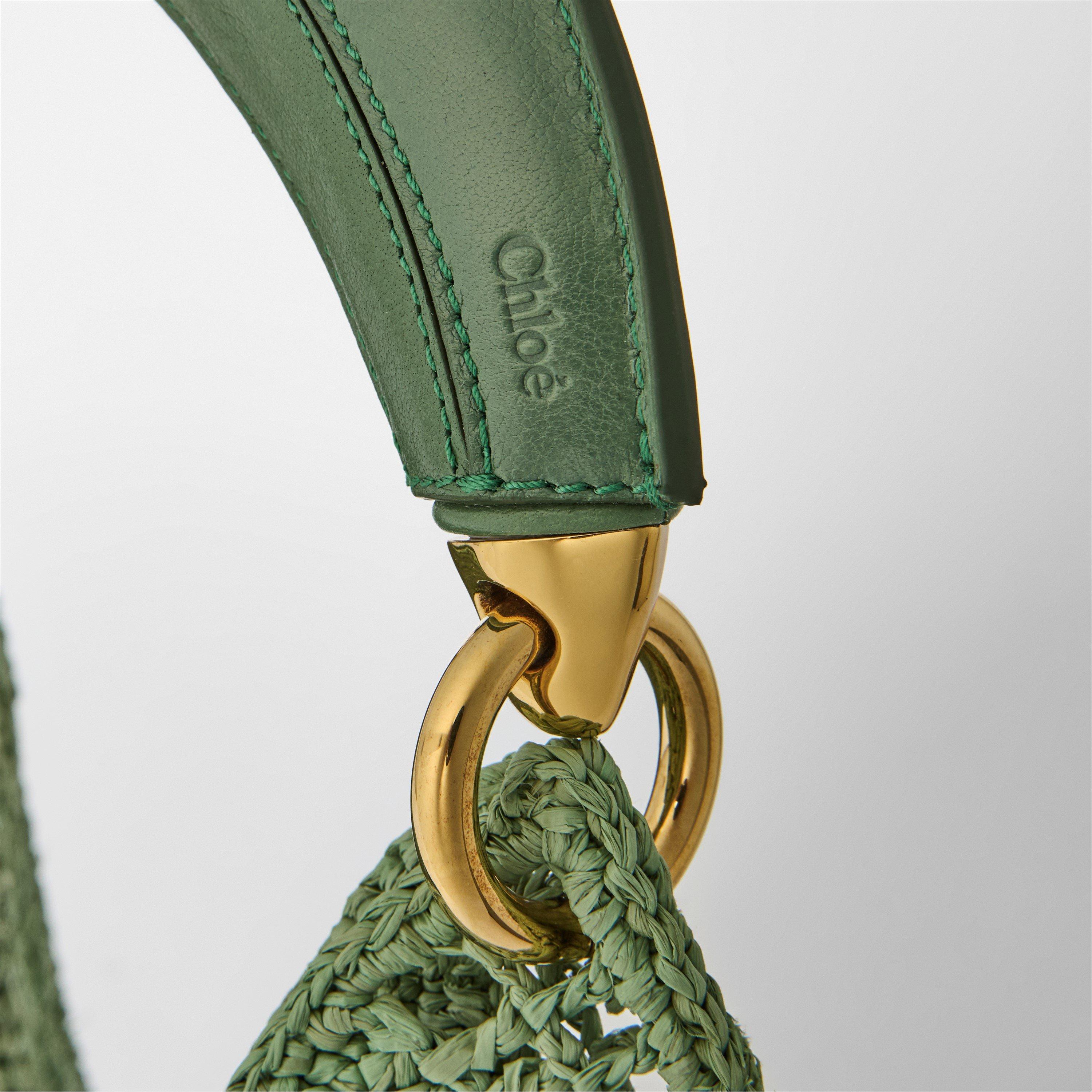 Tea Leaf Green - Chloe - Women's Summer Banana Straw Bags - 4