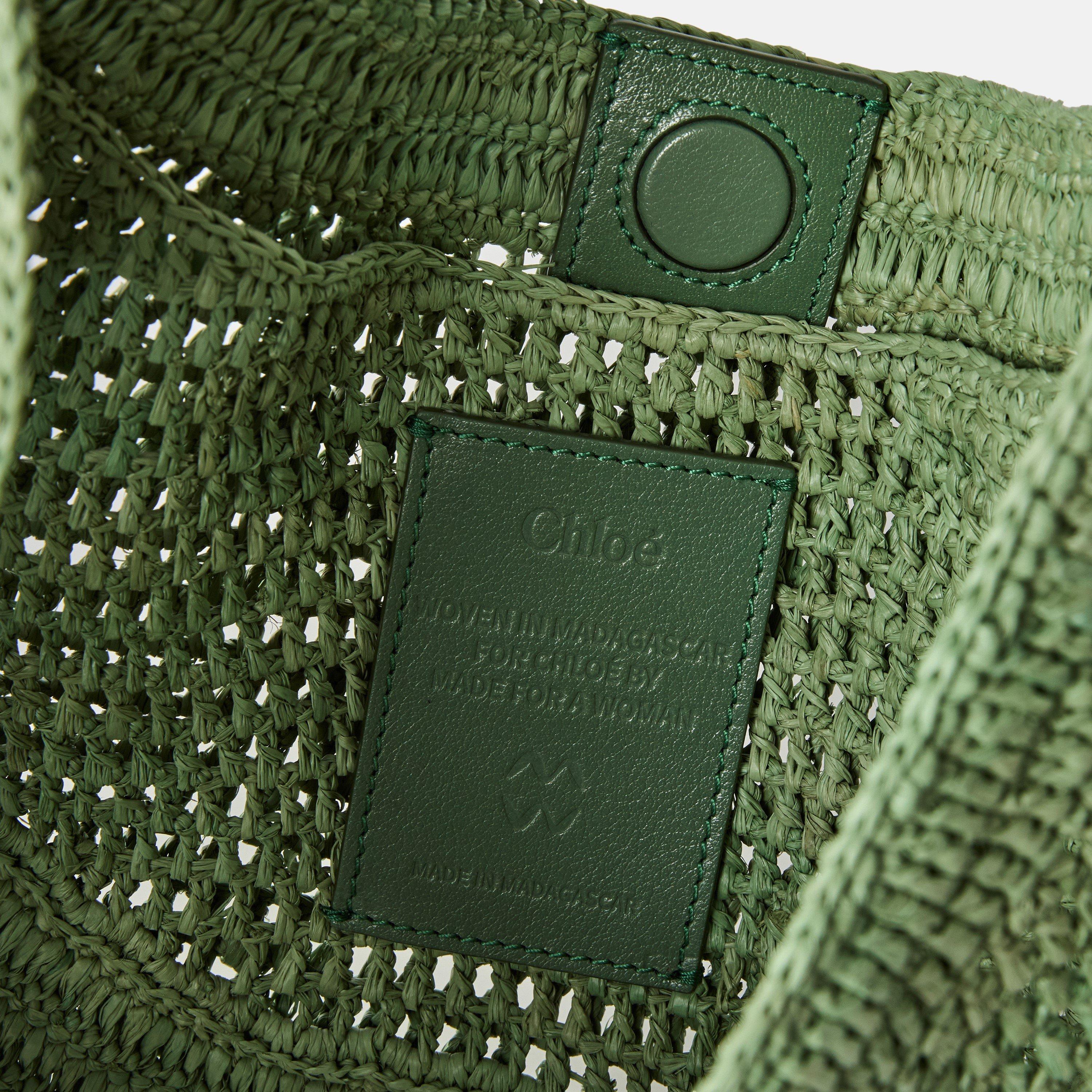 Tea Leaf Green - Chloe - Women's Summer Banana Straw Bags - 5